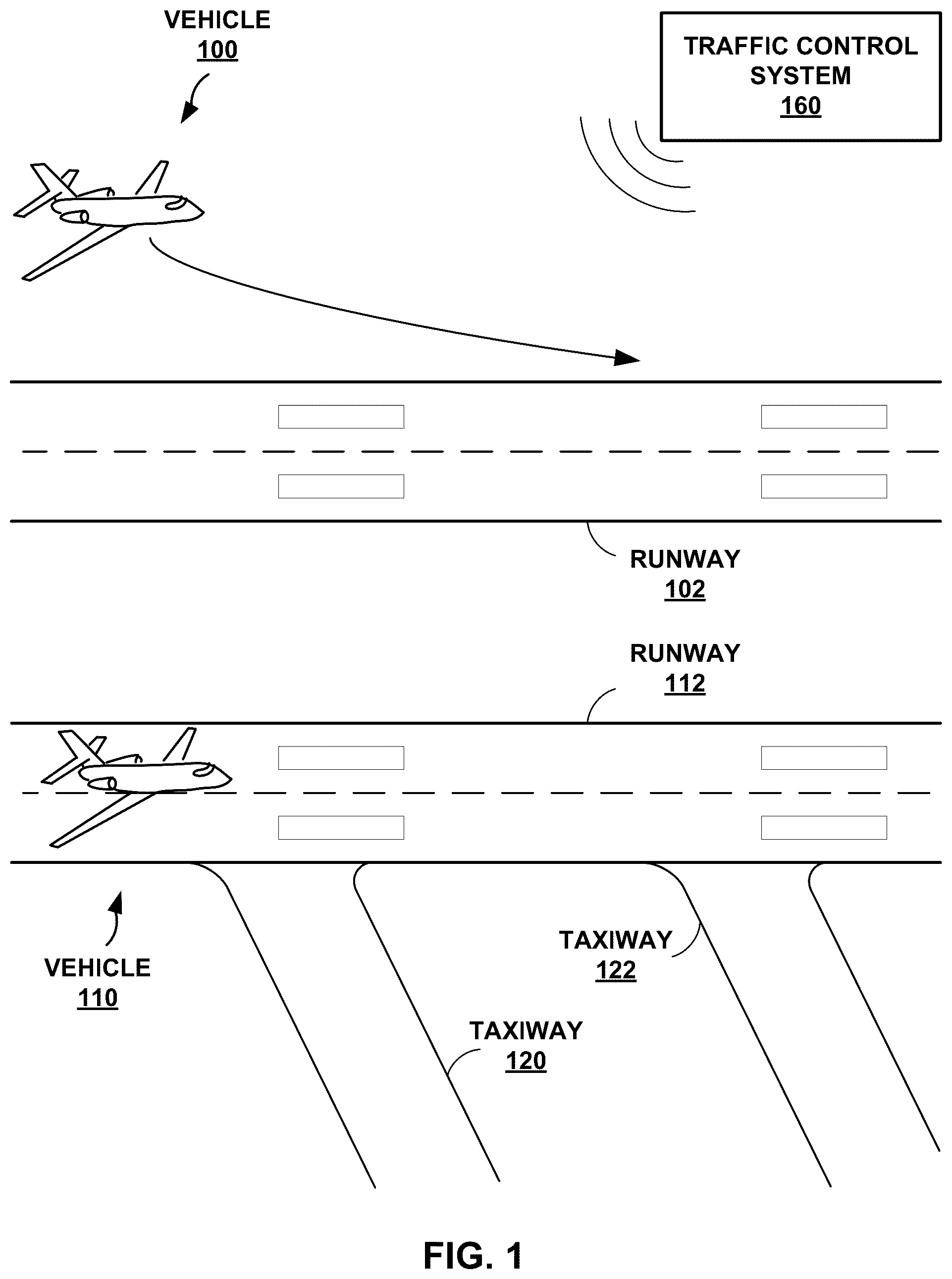 Patent US12361834 — Display of traffic information — Figure 1