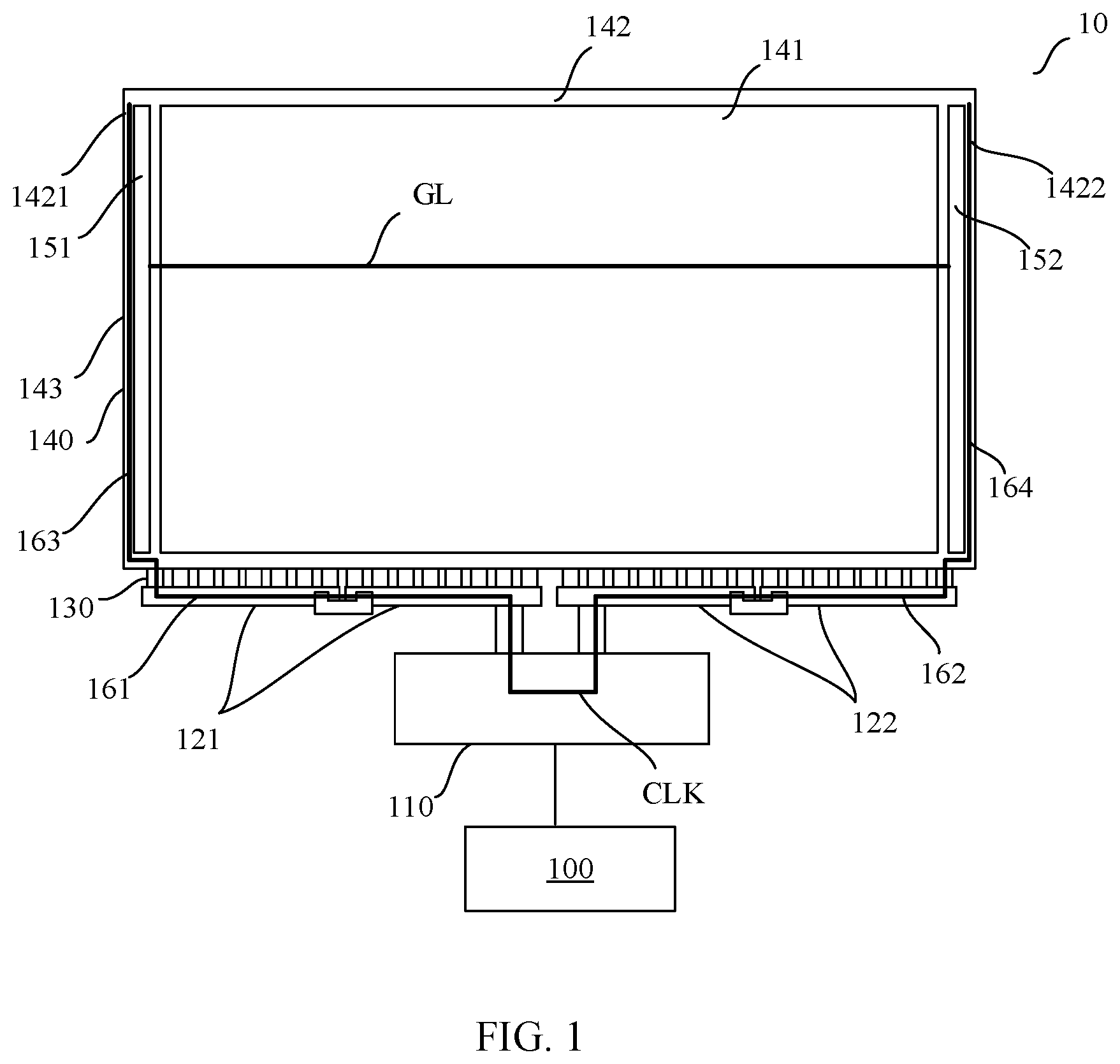 Patent US12361859 — Display device — Figure 1