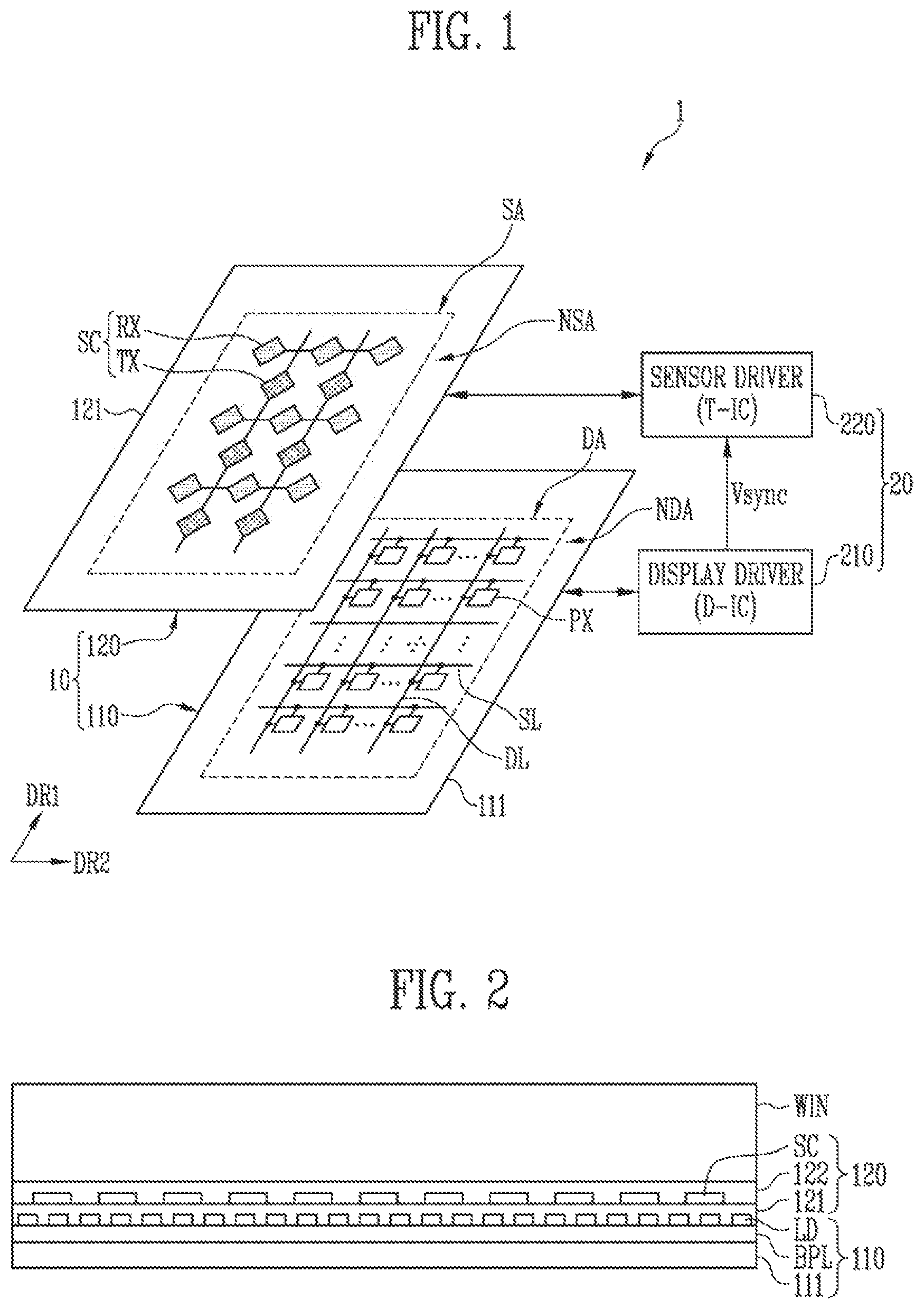 Patent US12361862 — Driving circuit, display device including the driving circuit, and method of driving the same — Figure 1