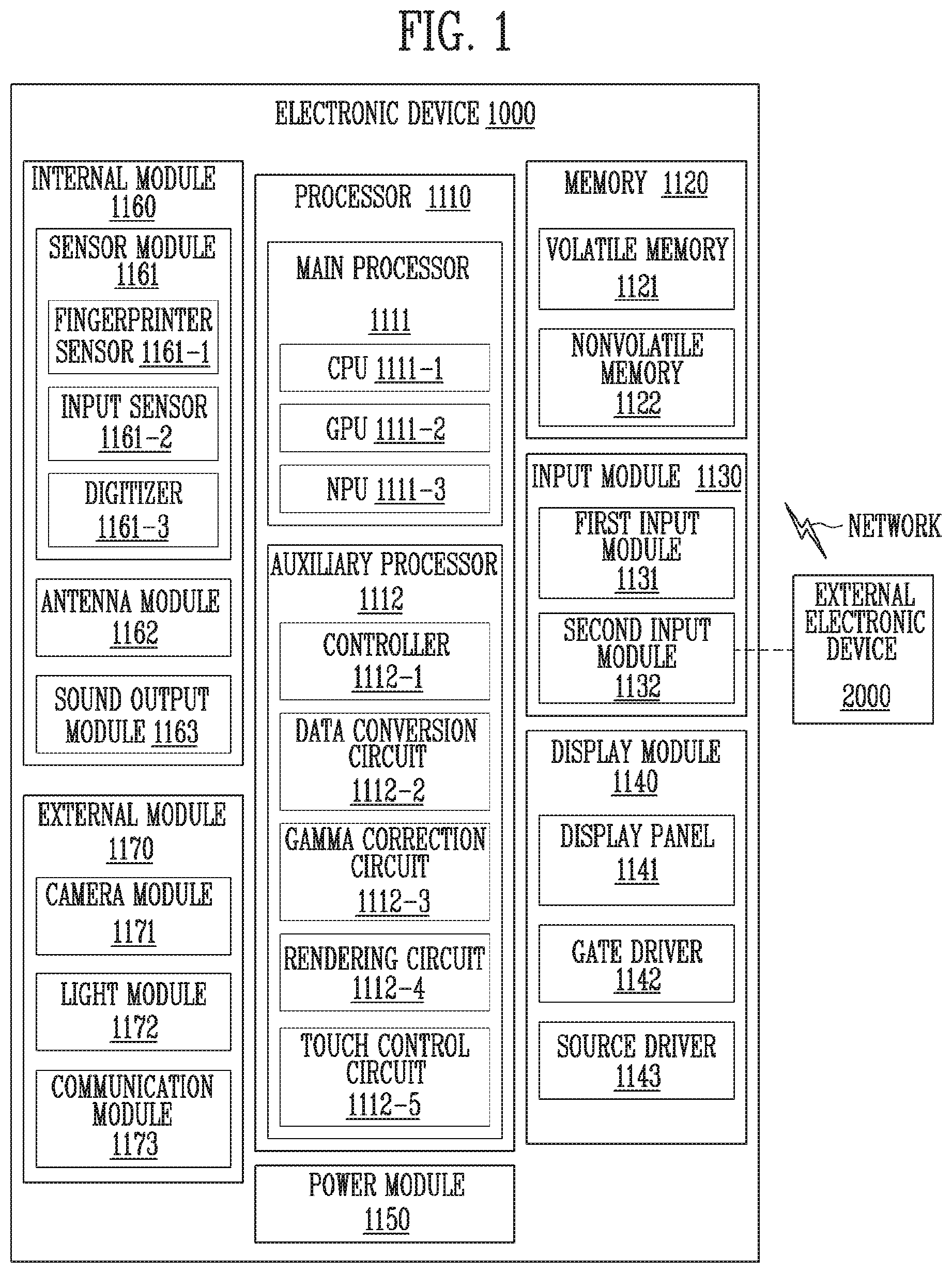 Patent US12361863 — Display device, driving method thereof, and electronic device using the same — Figure 1