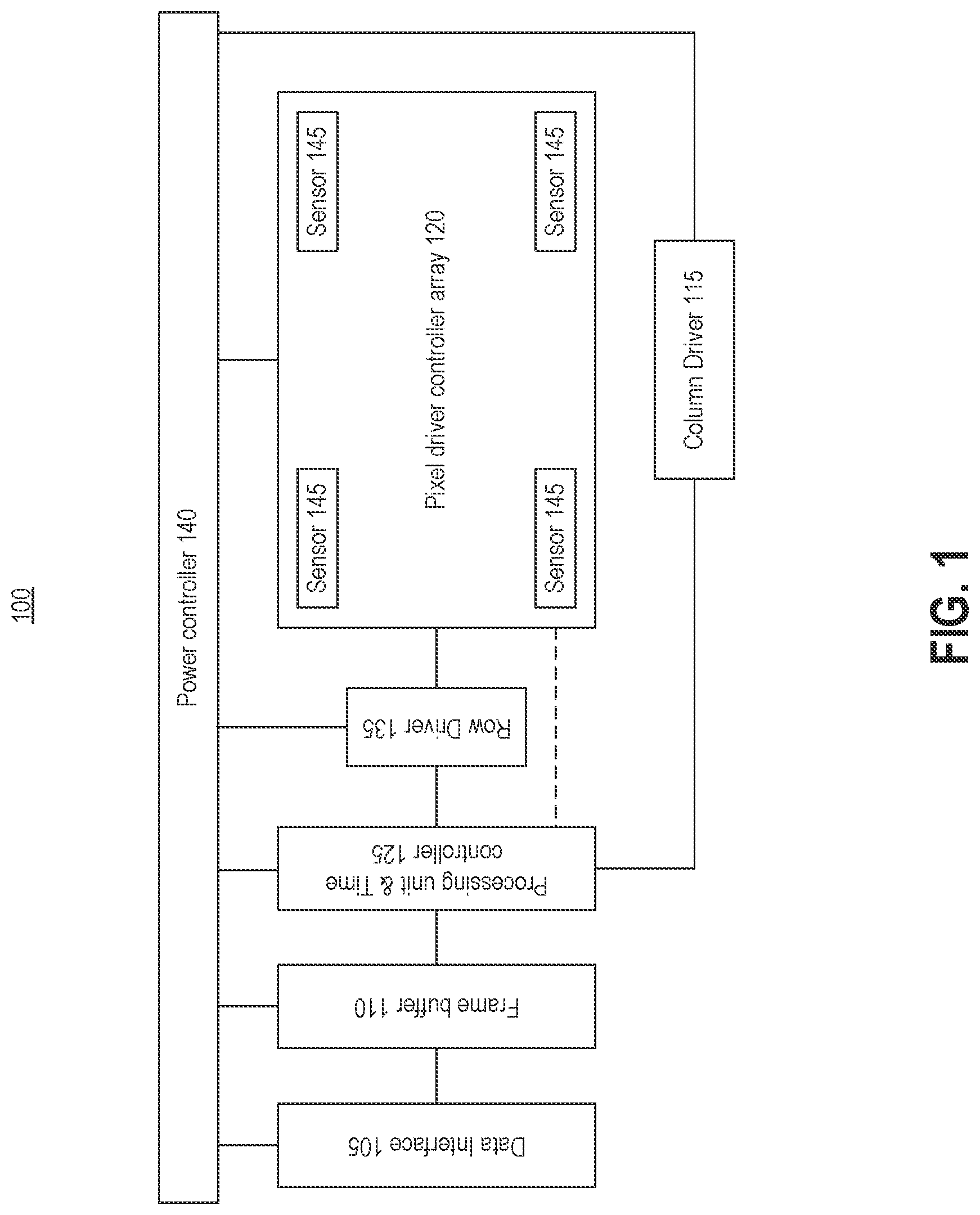 Patent US12361867 — Micro display pixel driver controller — Figure 1