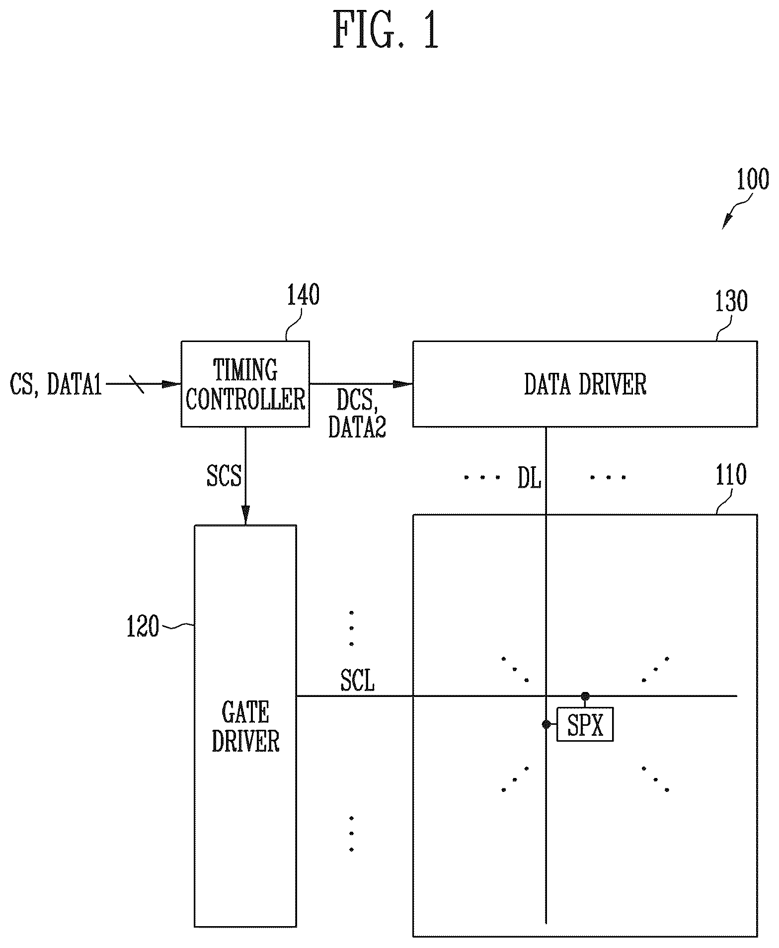 Patent US12361869 — Display device — Figure 1