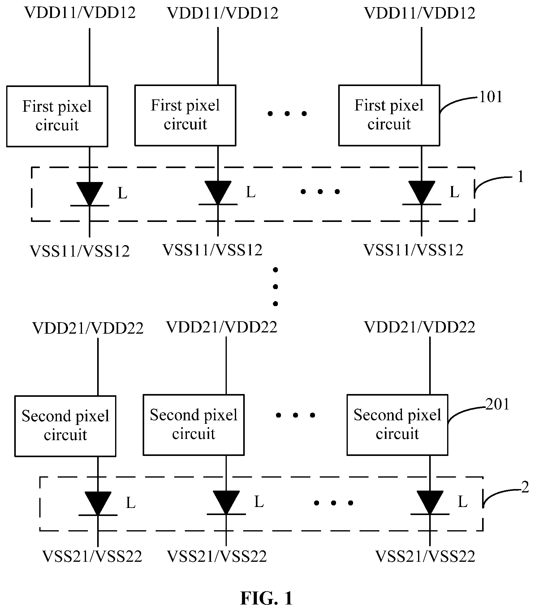 Patent US12361878 — Display panel, driving method of display panel, and display device — Figure 1
