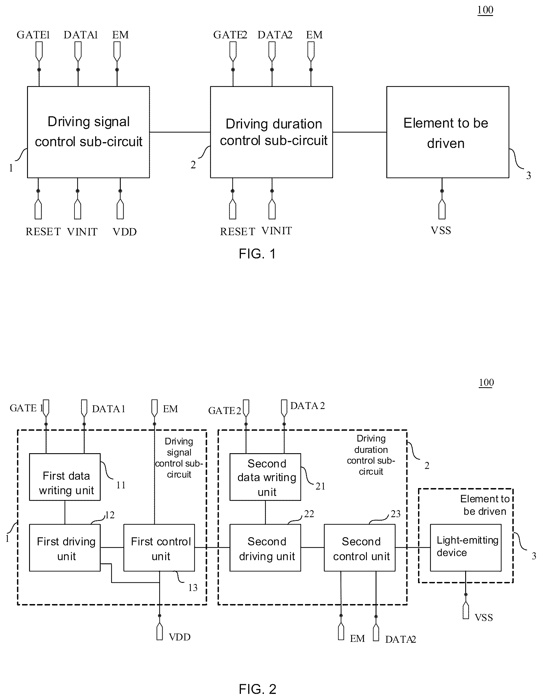 Patent US12361887 — Pixel driving circuit, pixel driving method, display panel and display device — Figure 1