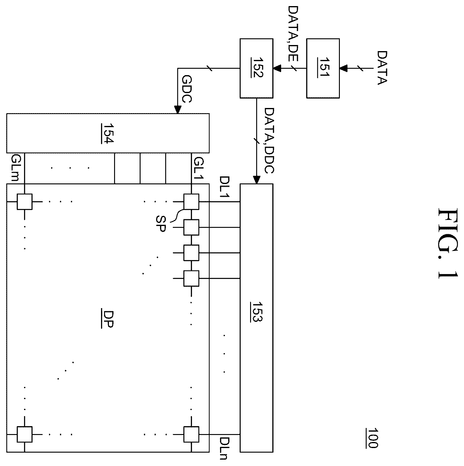Patent US12361896 — Display apparatus — Figure 1