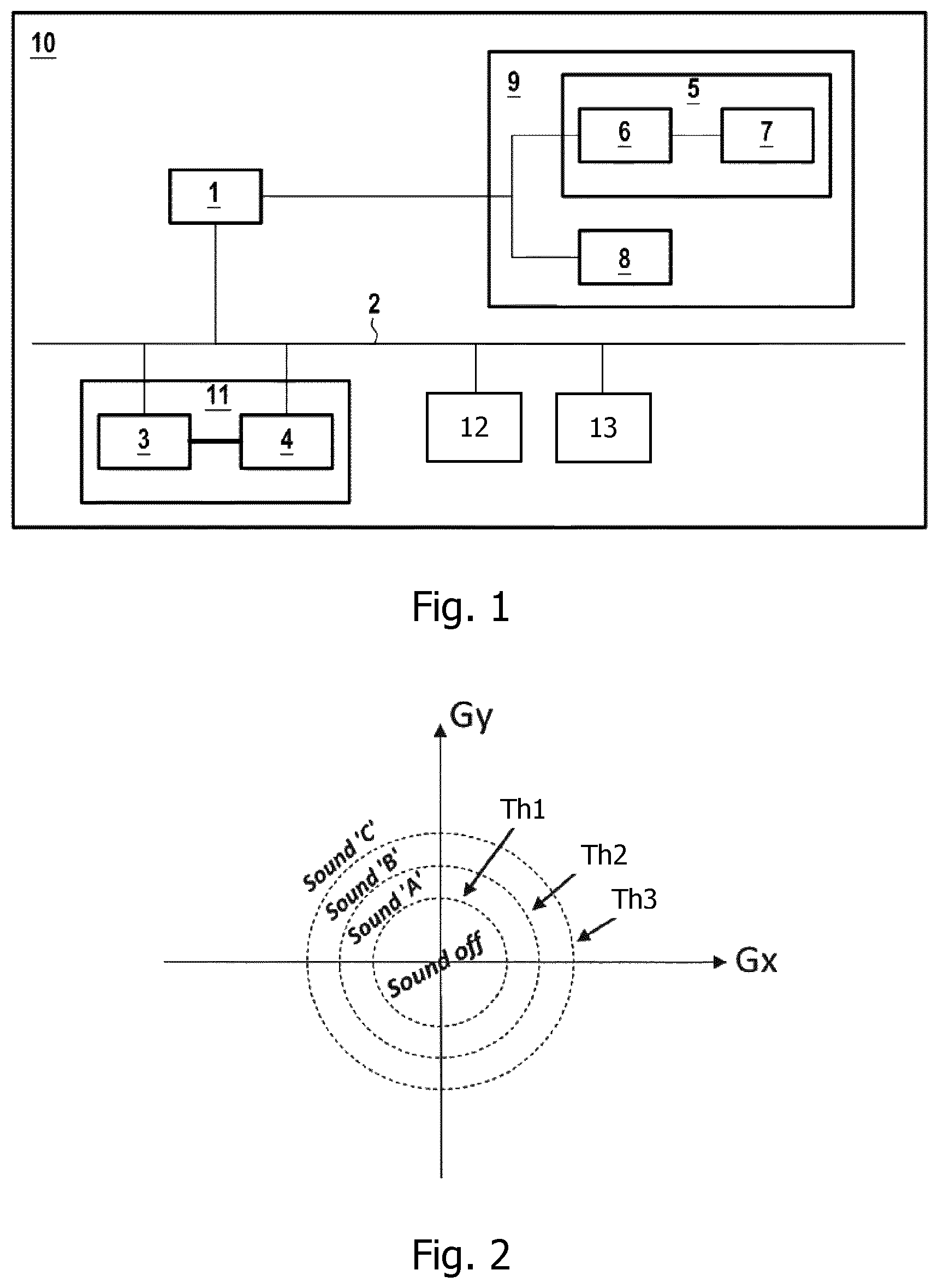 Patent US12361920 — Control device and method for automatically adapting an artificial engine sound — Figure 1