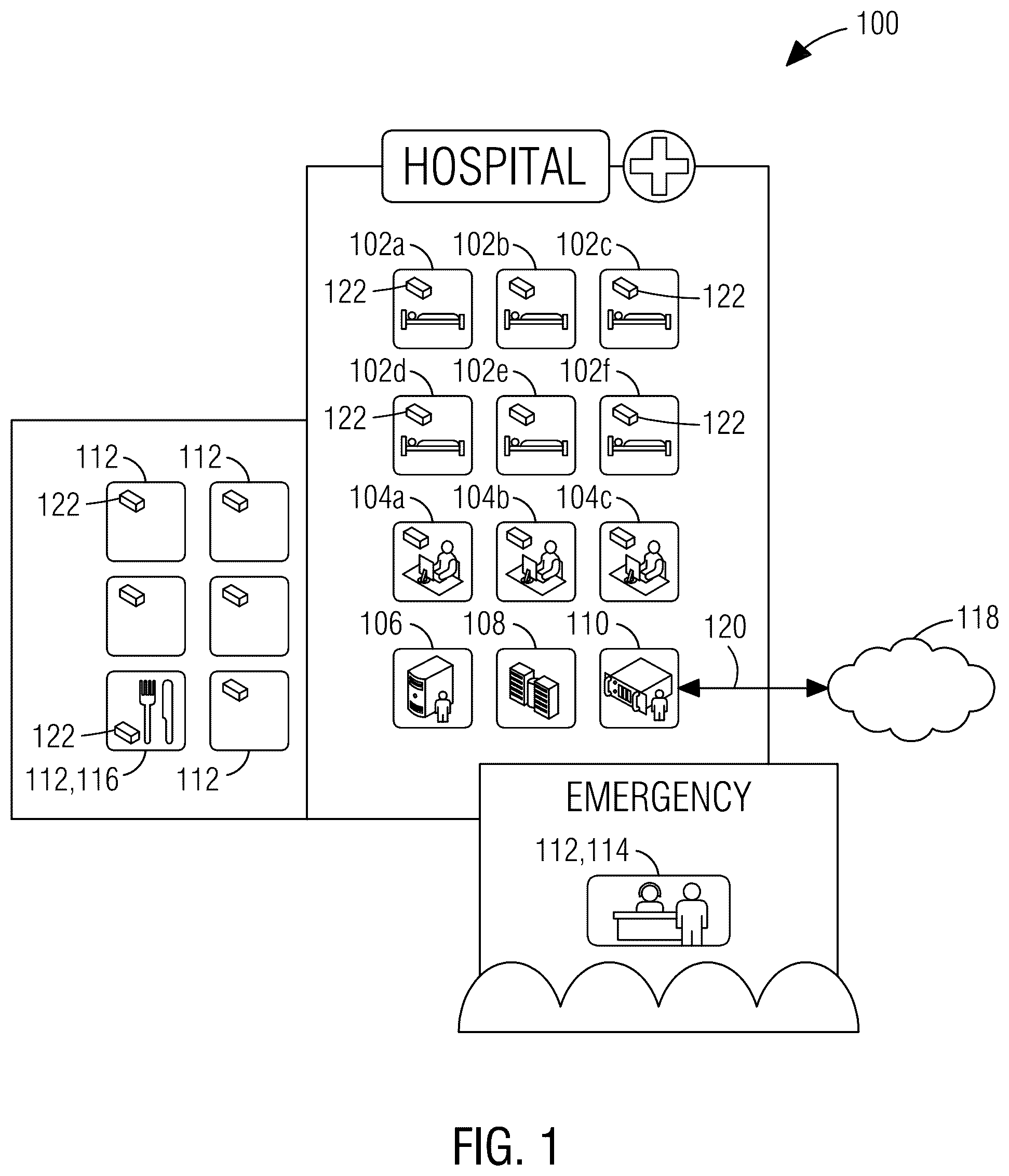 Patent US12361938 — Building automation system for controlling conditions of a room — Figure 1
