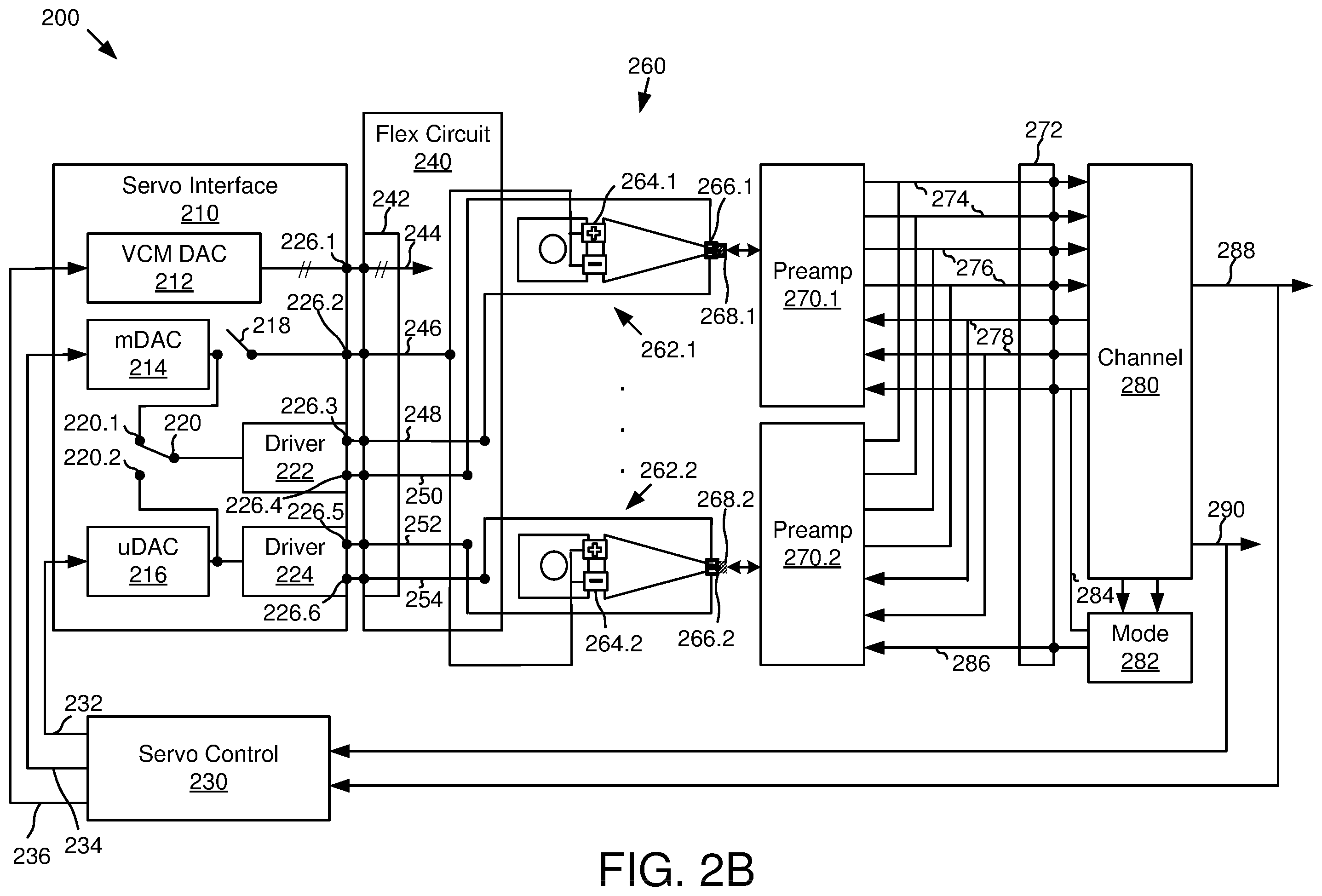 Patent US12361965 Figure 4 – Preamplifier circuit for parallel self-servo write