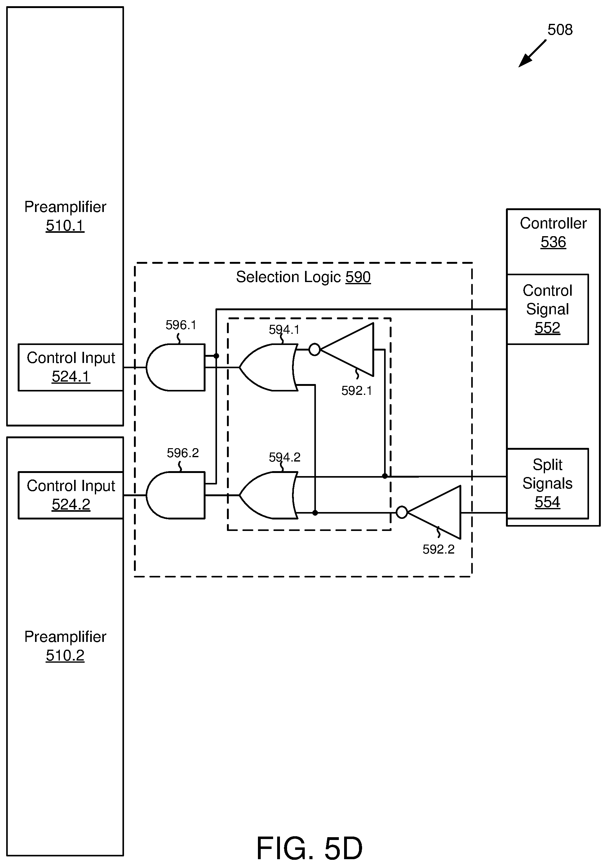 Patent US12361965 Figure 11 – Preamplifier circuit for parallel self-servo write