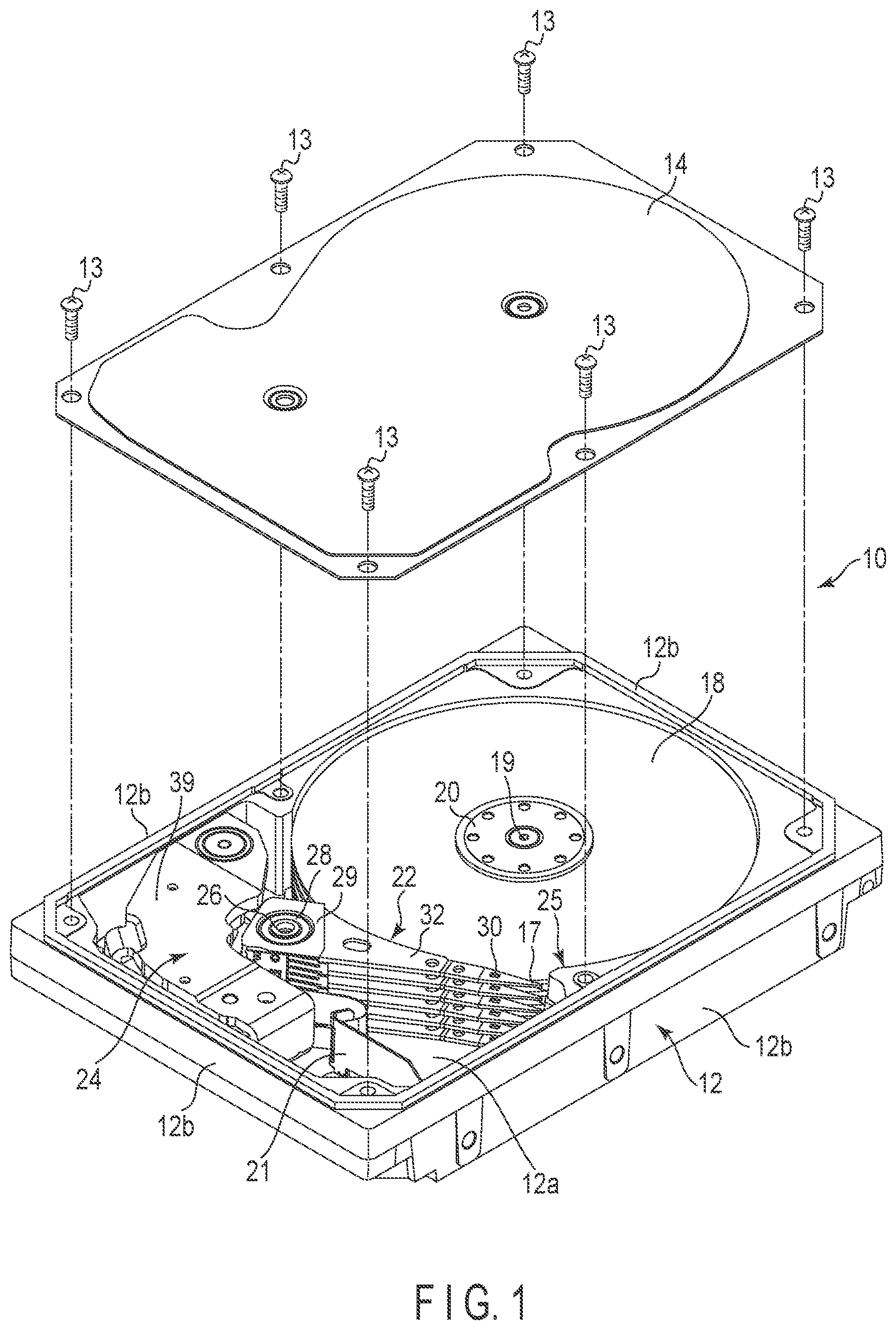 Patent US12361967 Figure 1 – Head suspension assembly and disk device