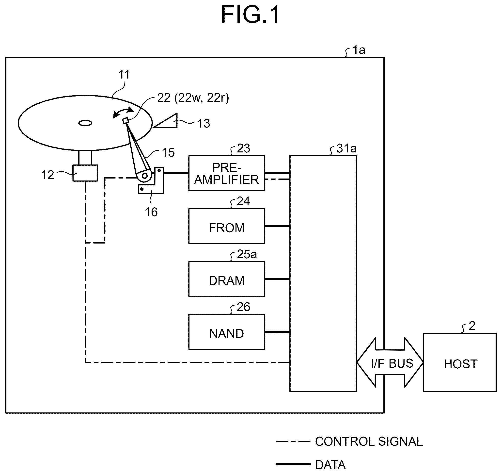 Patent US12361969 — Magnetic disk apparatus and method — Figure 1