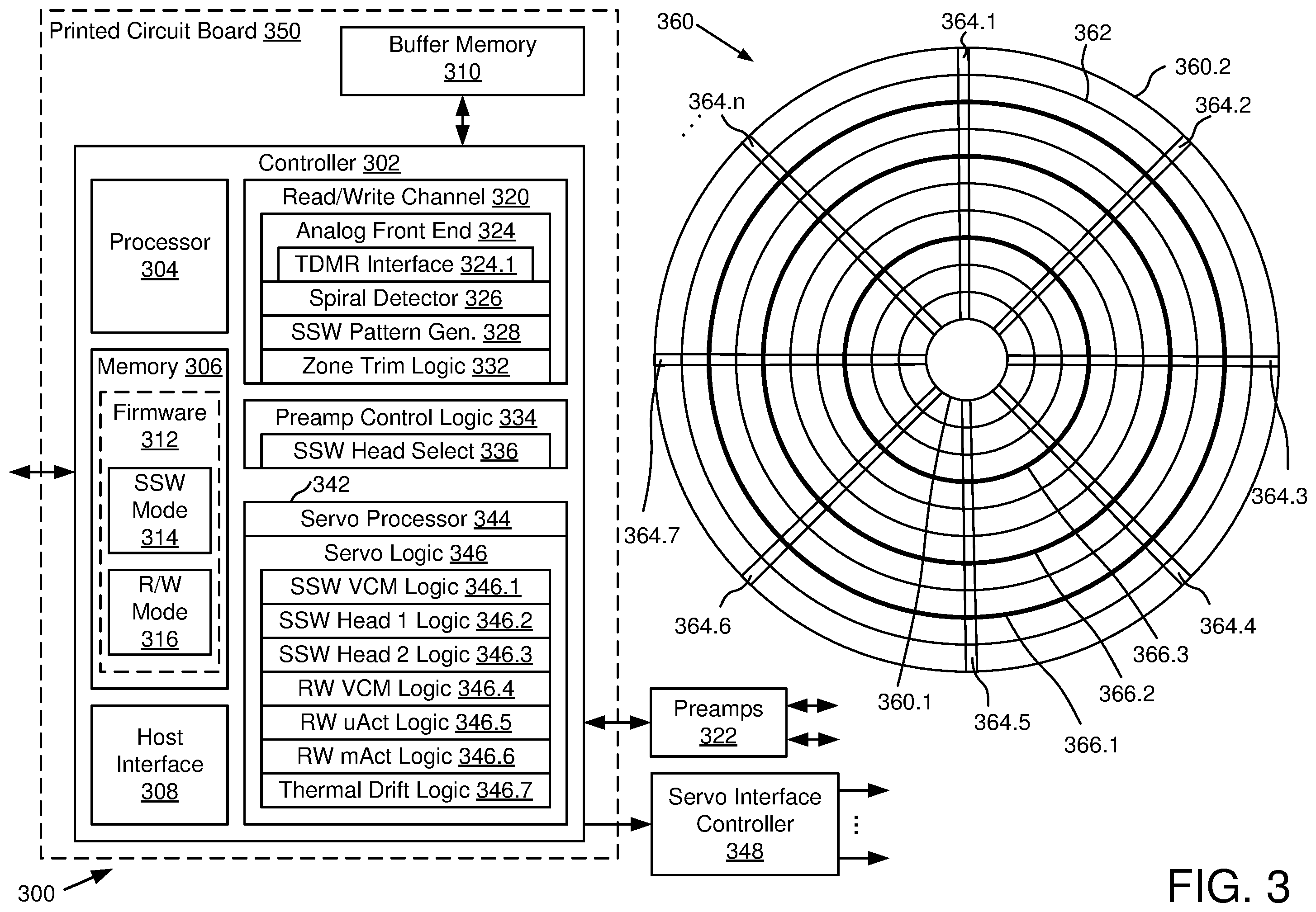 Patent US12361970 Figure 6 – Parallel self-servo write circuitry in a data storage device