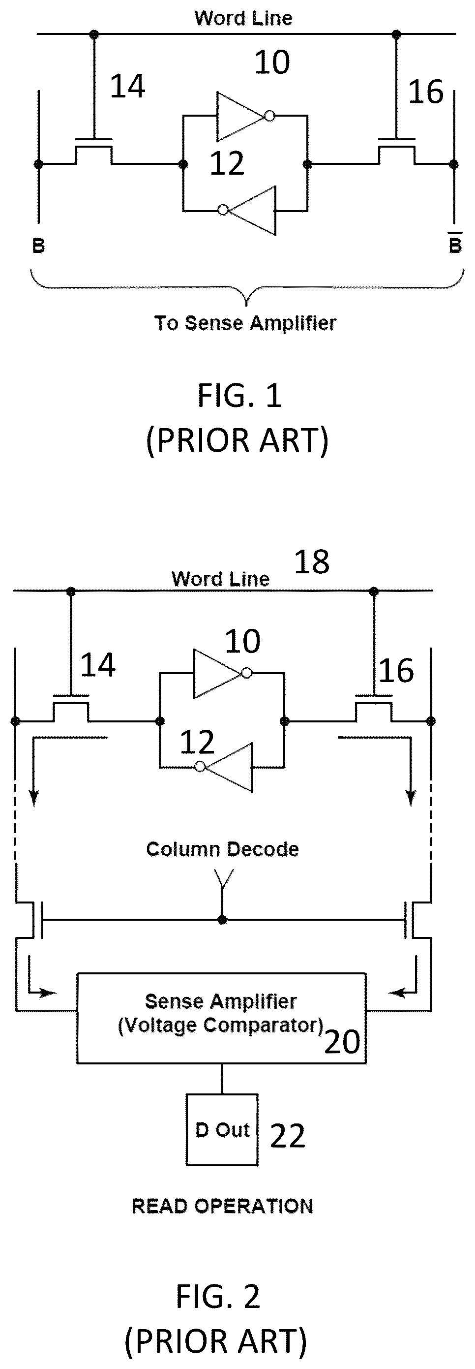 Patent US12361987 — Non-volatile storage of secure data in 6T SRAM cells using hot carrier injection — Figure 1