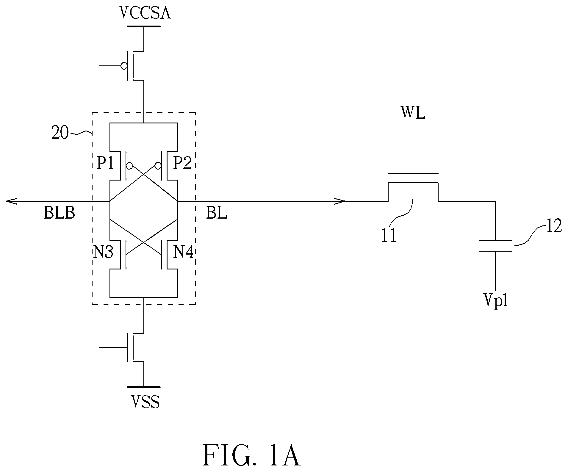 Patent US12361998 Figure 1 – Sustainable DRAM having principle power supply voltage unified with logic circuit