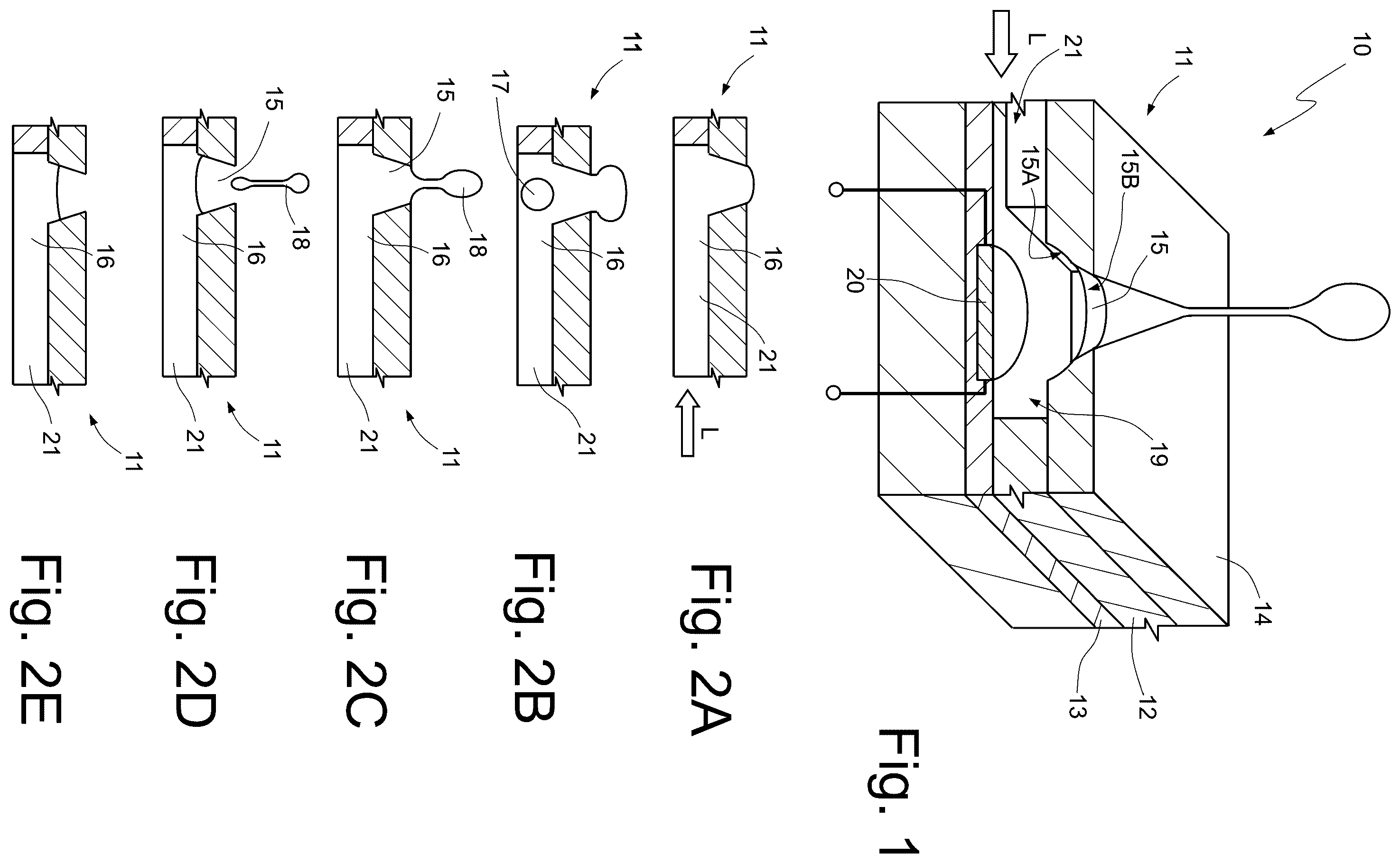 Patent US12365001 — Microfluidic device for spraying small drops of liquids — Figure 1