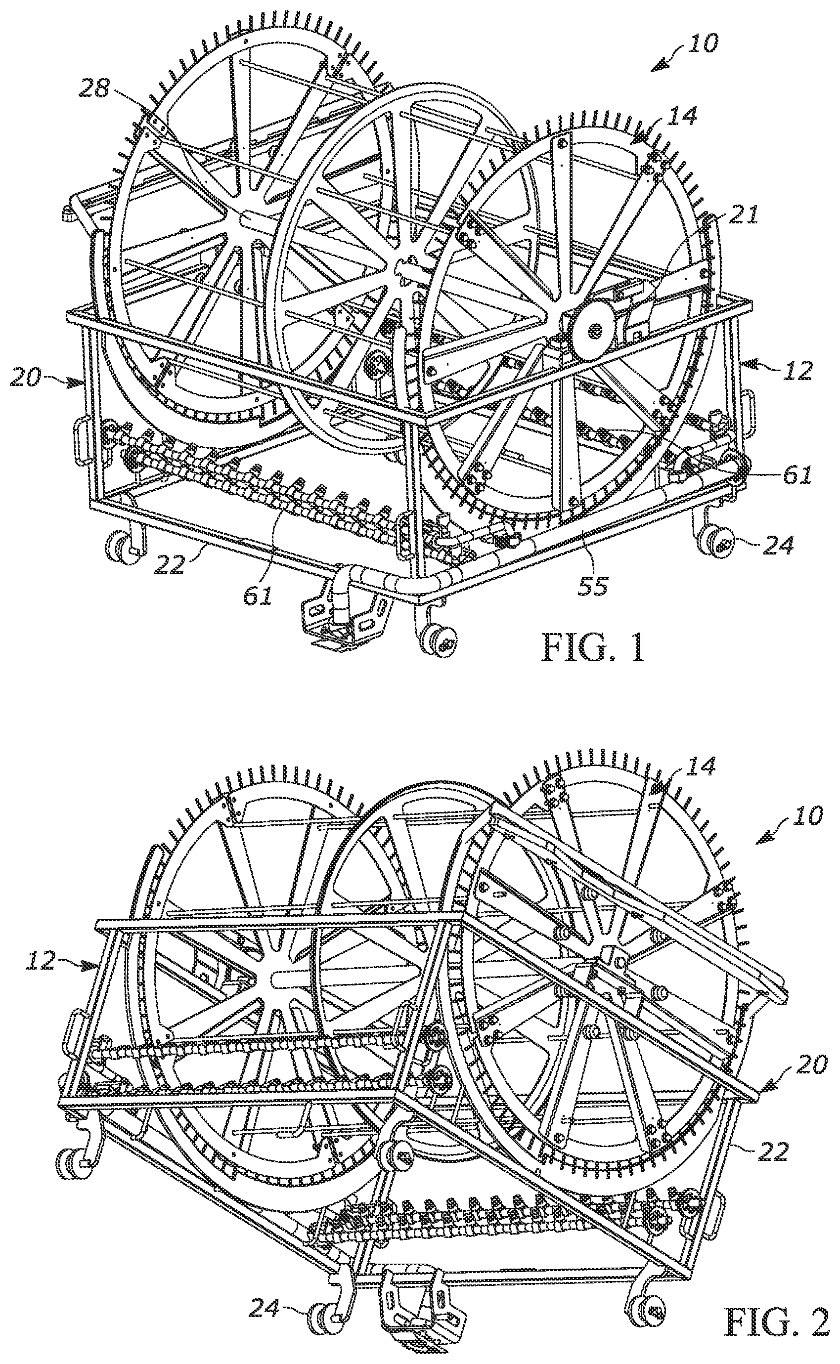 Patent US12365011 — Slat cleaning apparatus — Figure 1