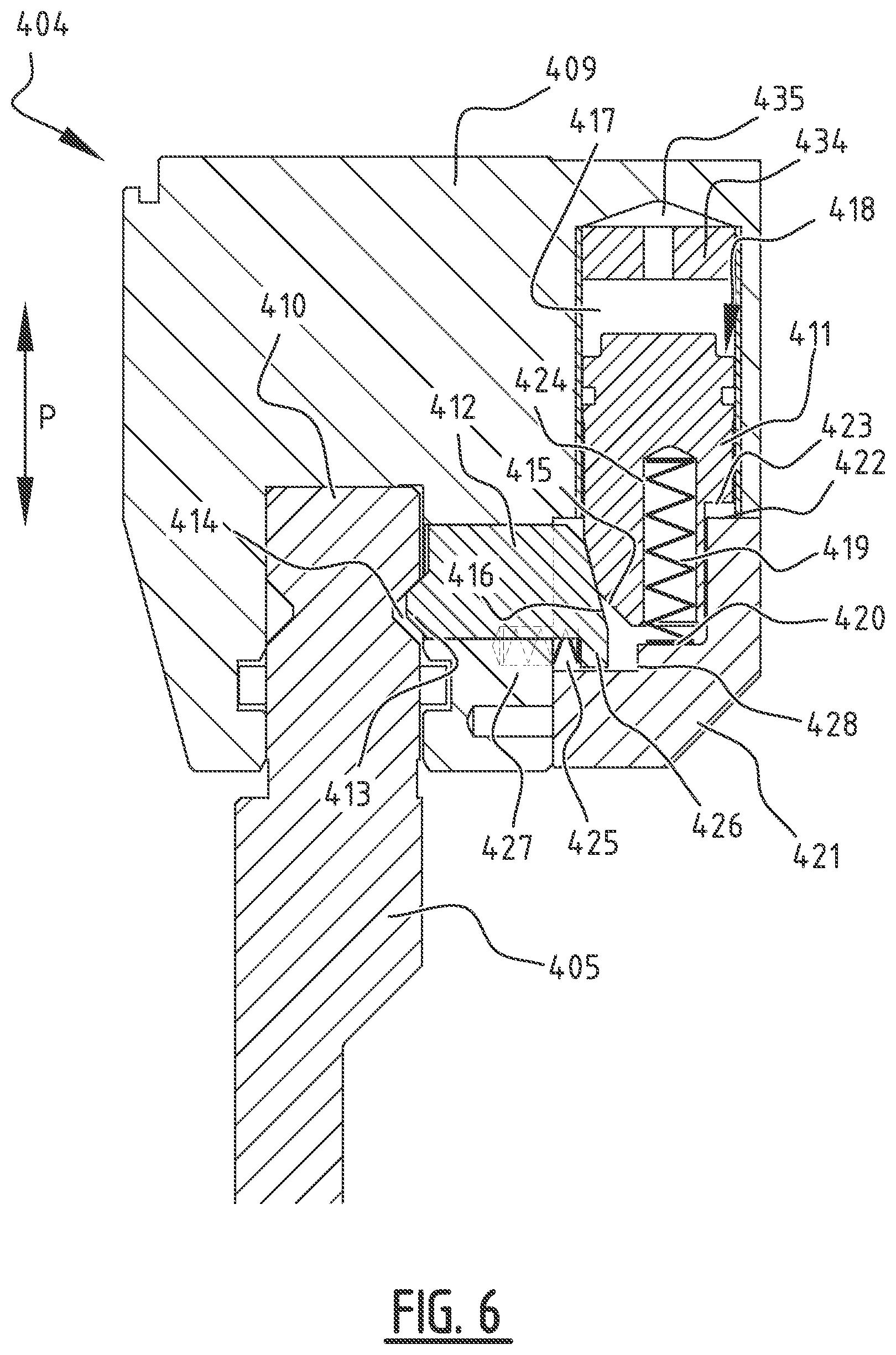 Patent US12365018 Figure 8 – Clamping system for a press brake having an integrally formed cavity or chamber and press brake comprising such a clamping system