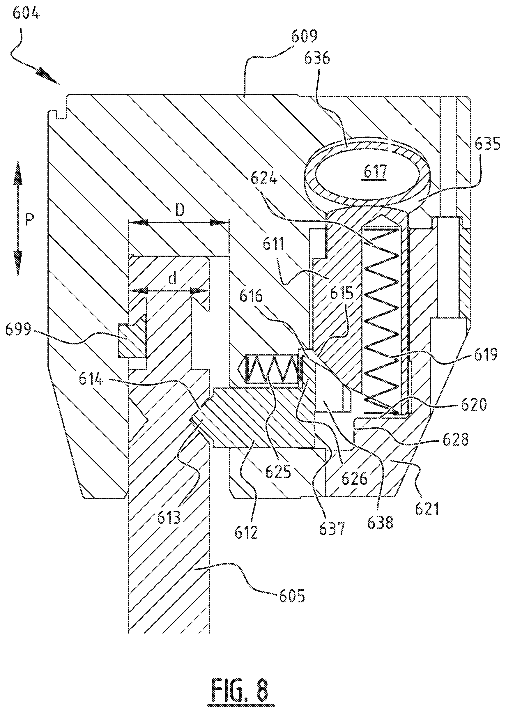 Patent US12365018 Figure 12 – Clamping system for a press brake having an integrally formed cavity or chamber and press brake comprising such a clamping system