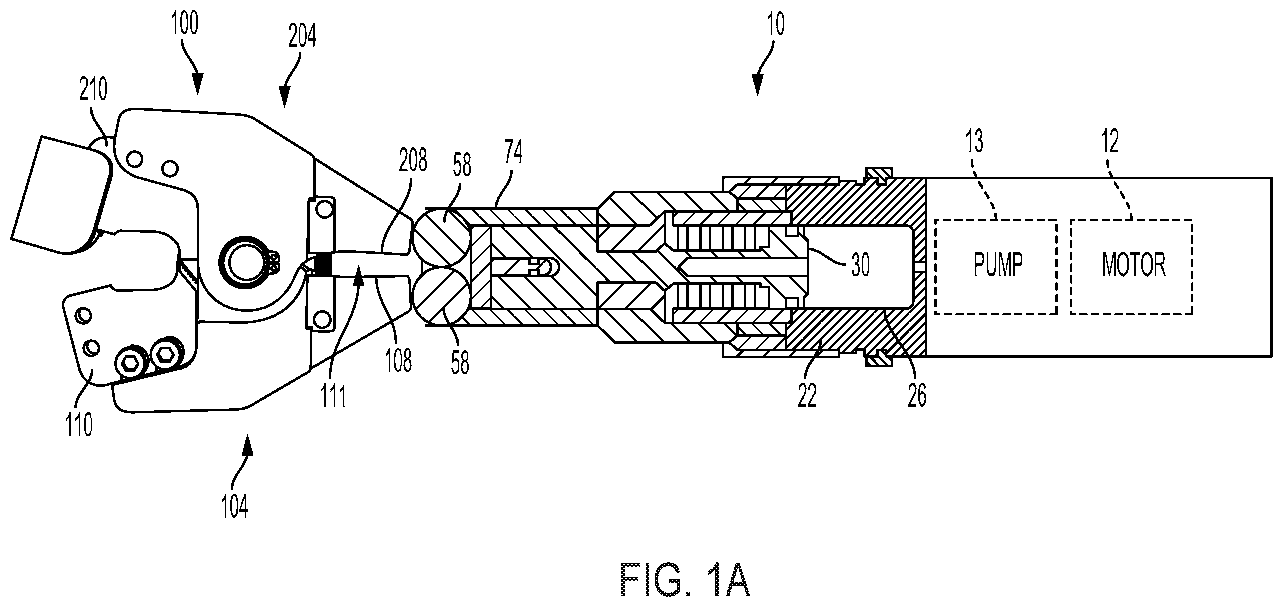 Patent US12365039 — Hydraulic tool — Figure 1
