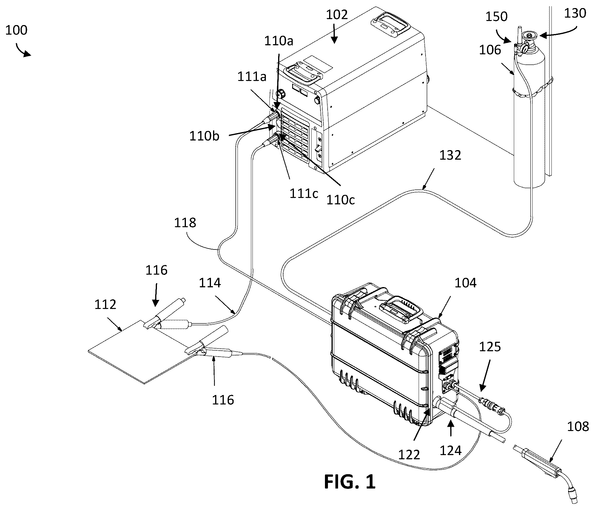 Patent US12365052 — Smart manifolds for welding-type systems — Figure 1