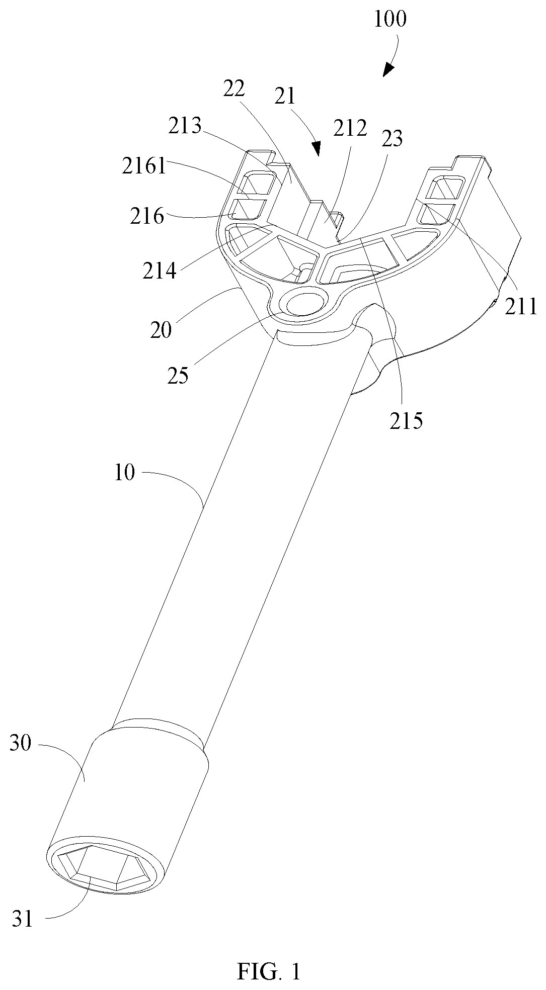 Patent US12365063 — Wrench — Figure 1
