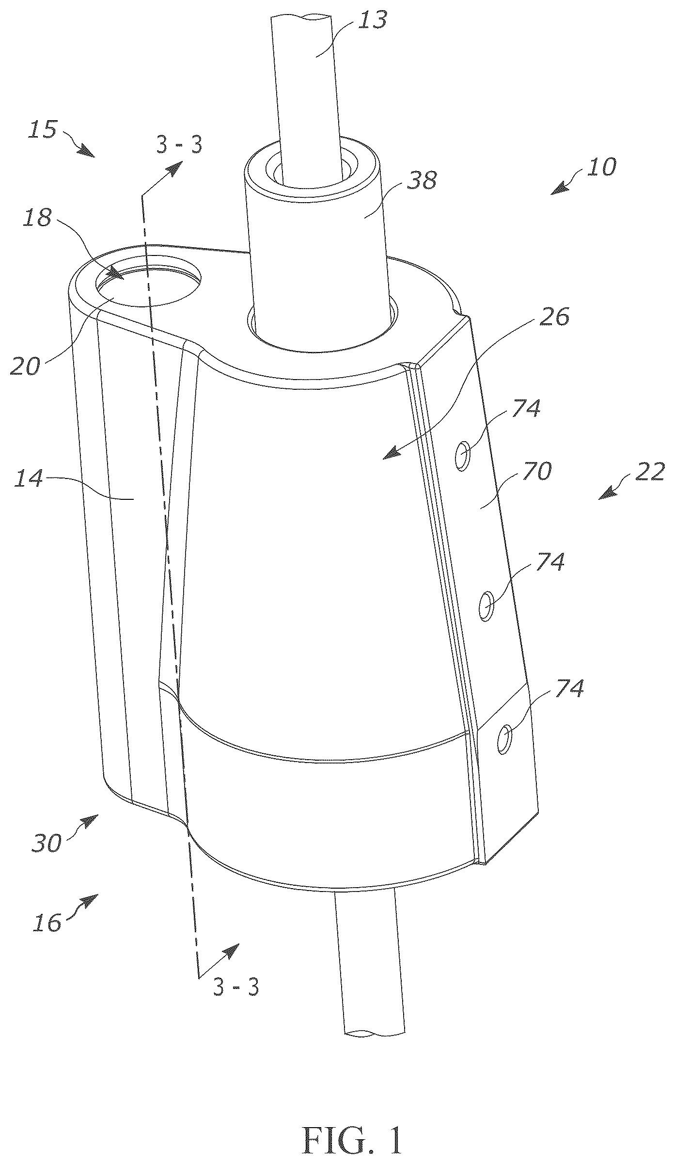 Patent US12365074 — Attachment for powered hammer — Figure 1