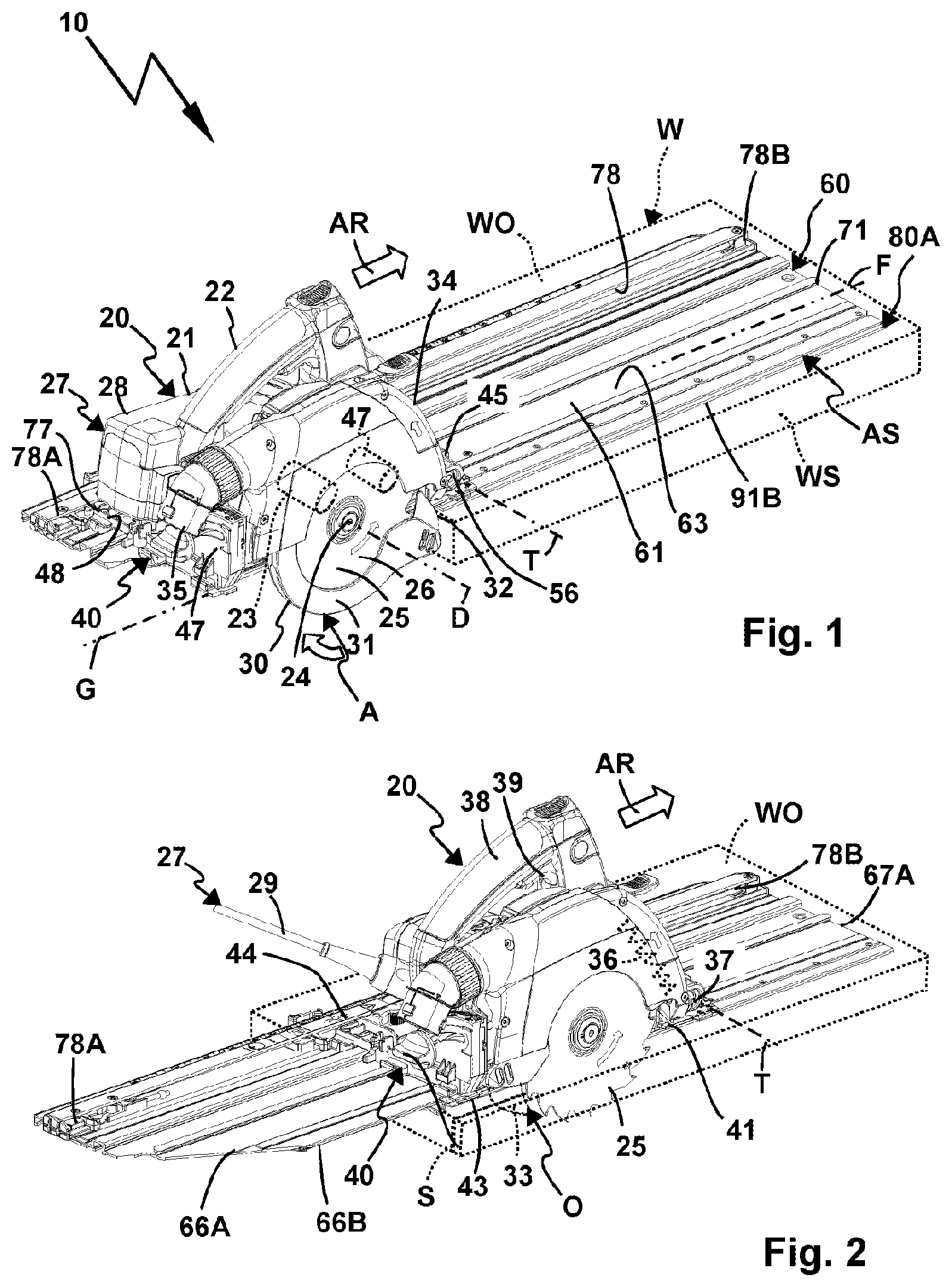 Patent US12365081 — Guide rail for guiding a hand-held power tool — Figure 1
