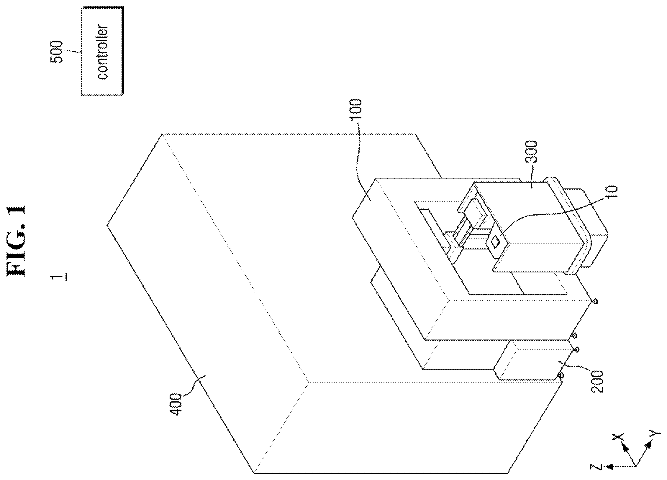 Patent US12365095 — Loader device and substrate transport system — Figure 1