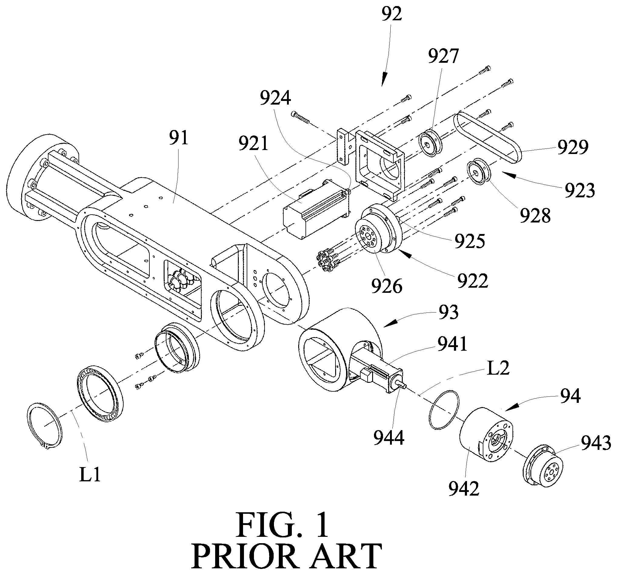 Patent US12365101 — Wrist mechanism for a mechanical arm — Figure 1