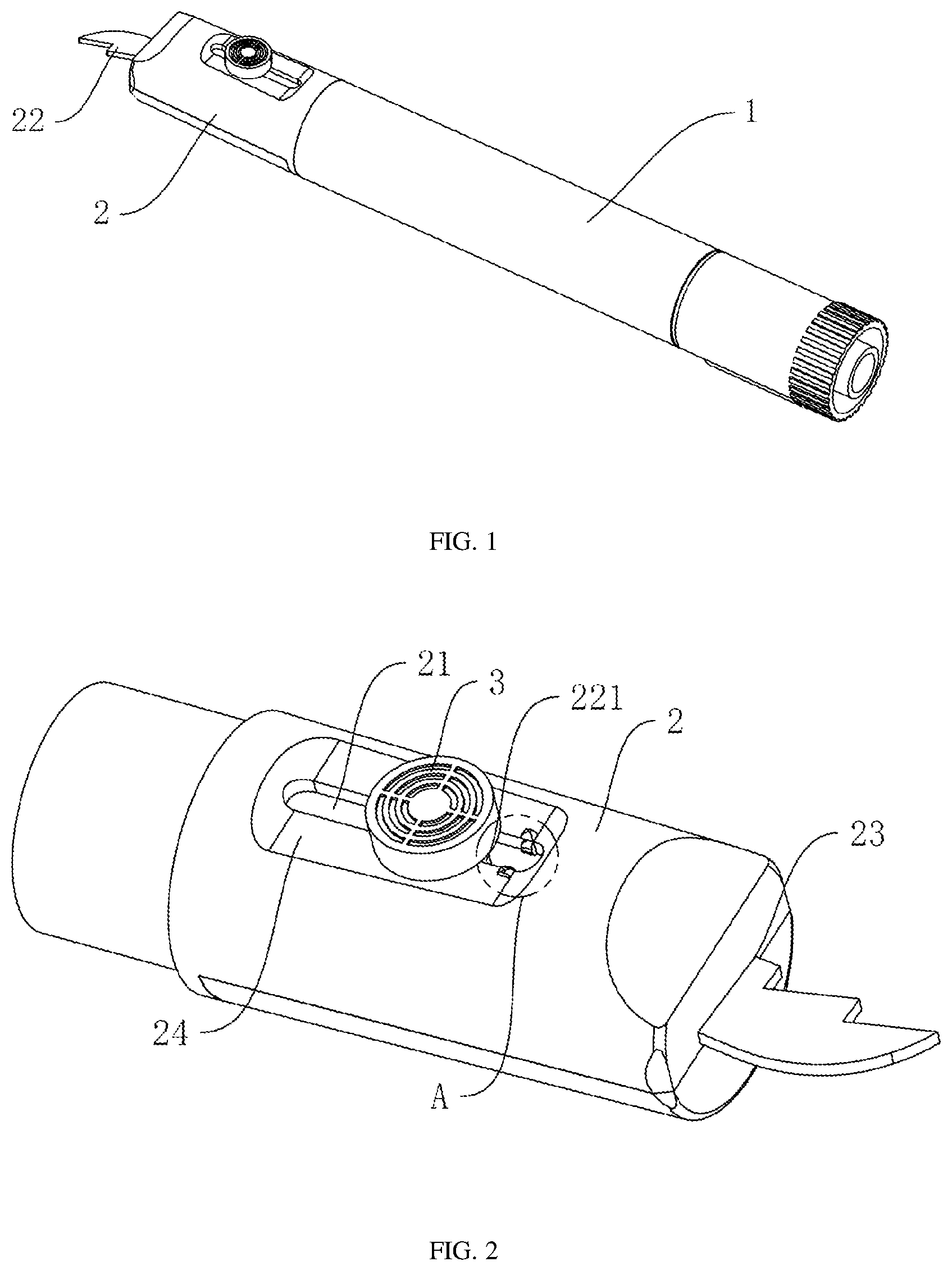 Patent US12365105 — Marking pen with unpacking knife — Figure 1