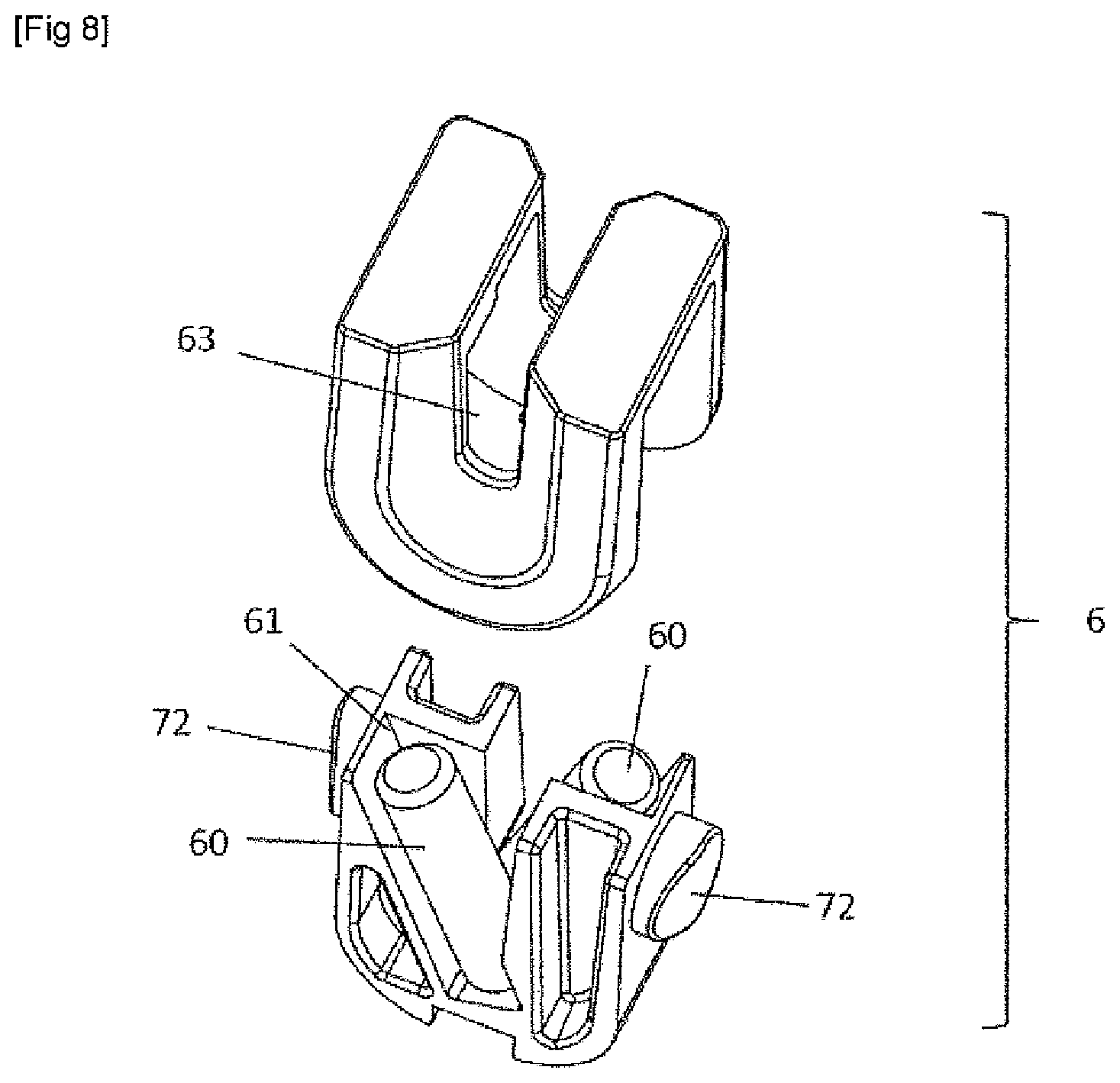 Patent US12365106 Figure 5 – Combination of a sheath and a knife