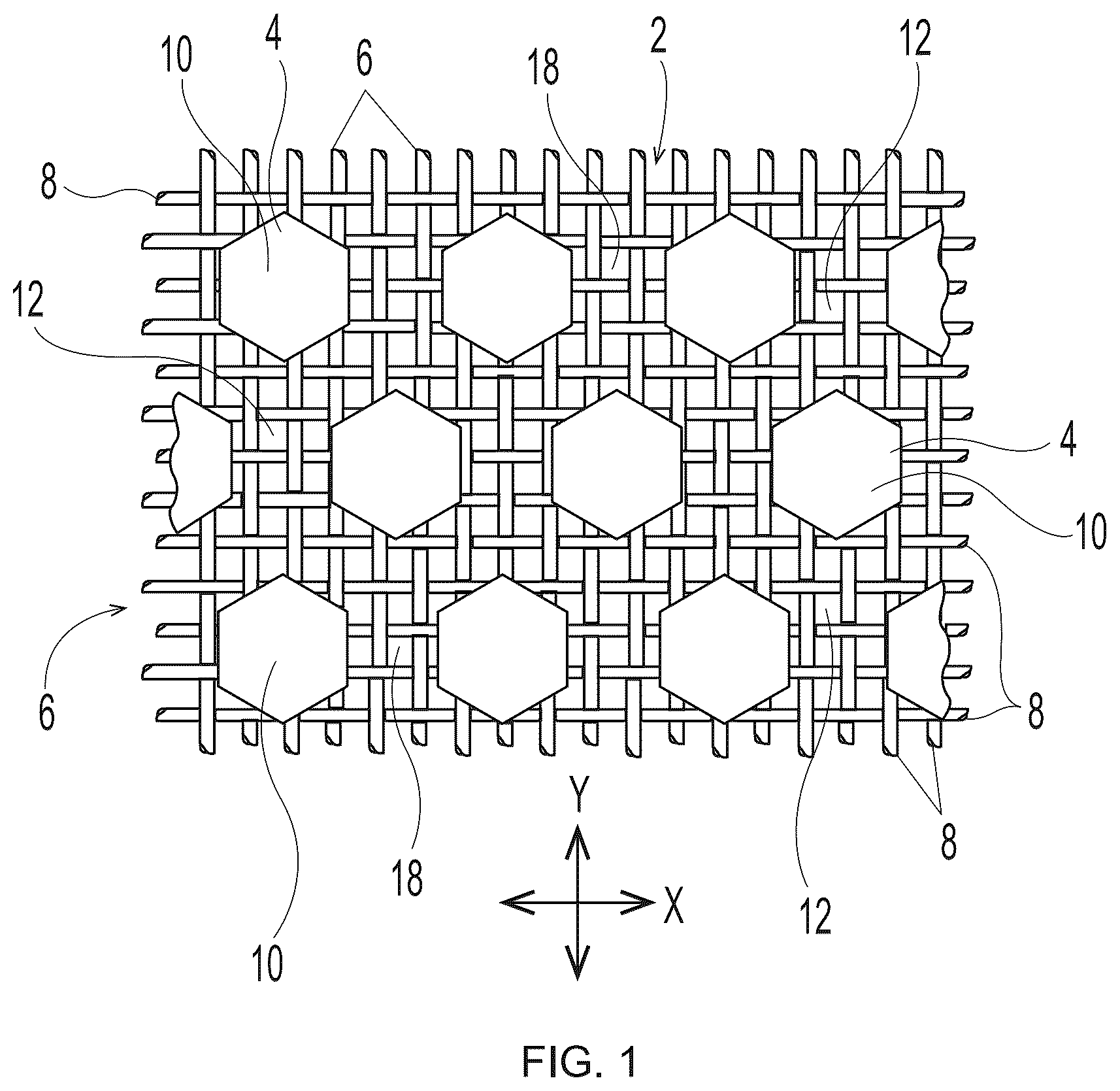 Patent US12365132 — Methods of making a deflection member — Figure 1