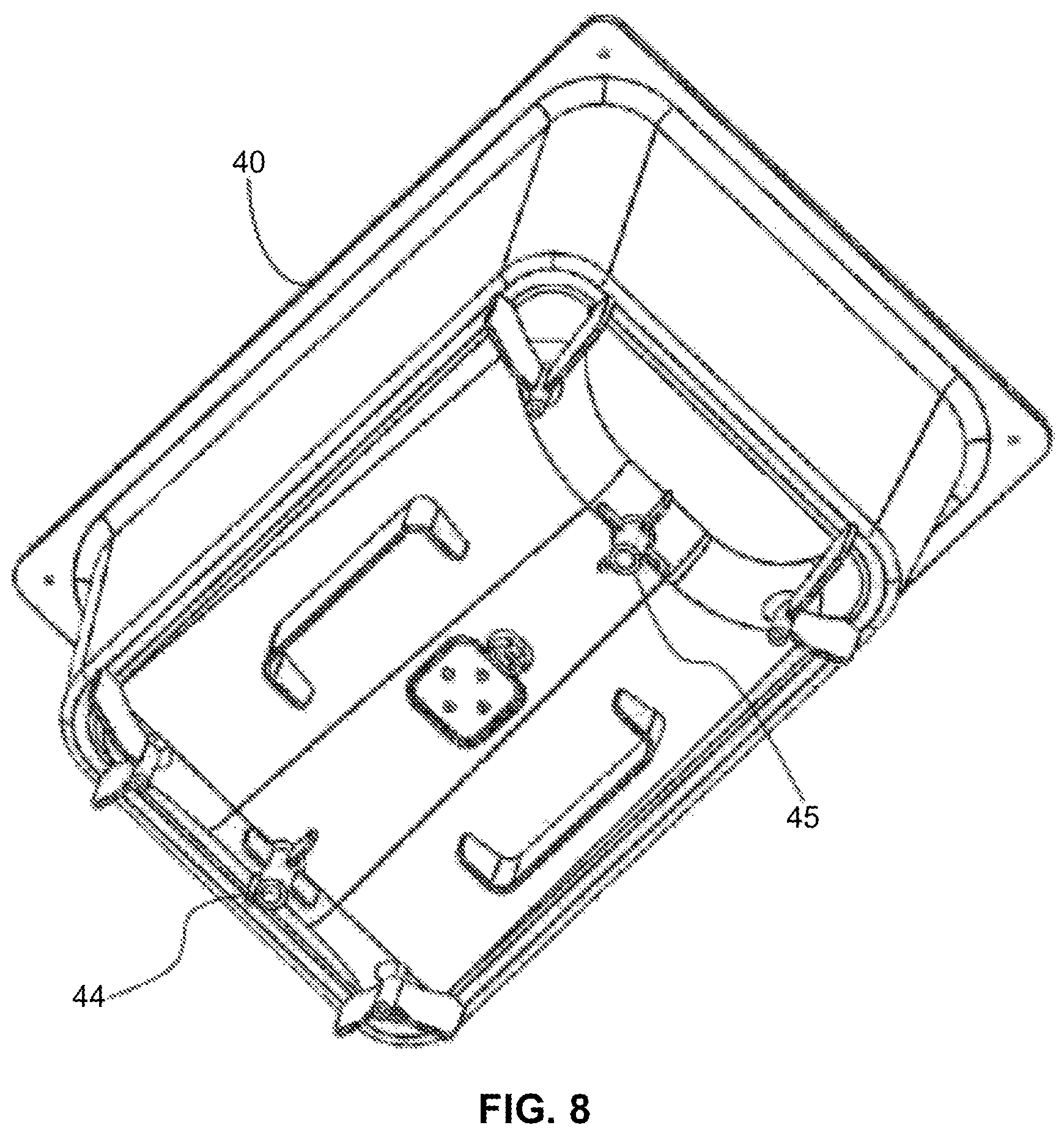 Patent US12365138 Figure 8 – Multi-stage wash system for vat polymerization-based 3D printed parts