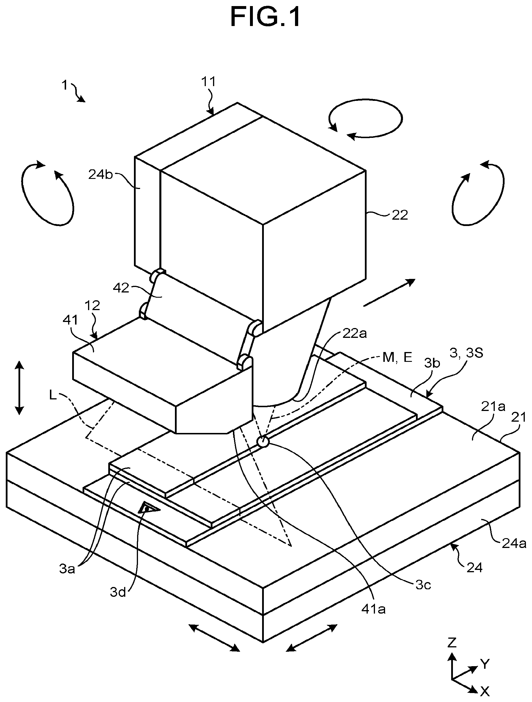 Patent US12365142 — Additive manufacturing system — Figure 1