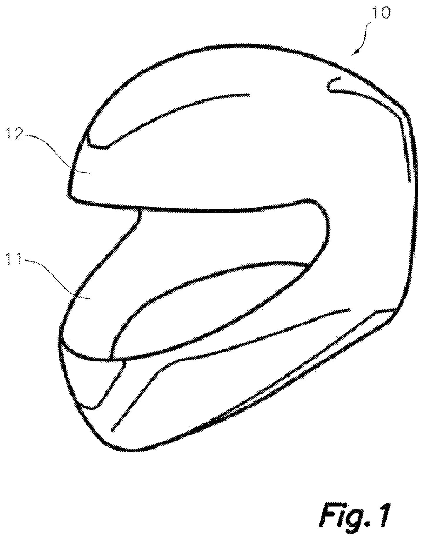 Patent US12365151 — Method for producing a body protection item and resulting body protection item — Figure 1
