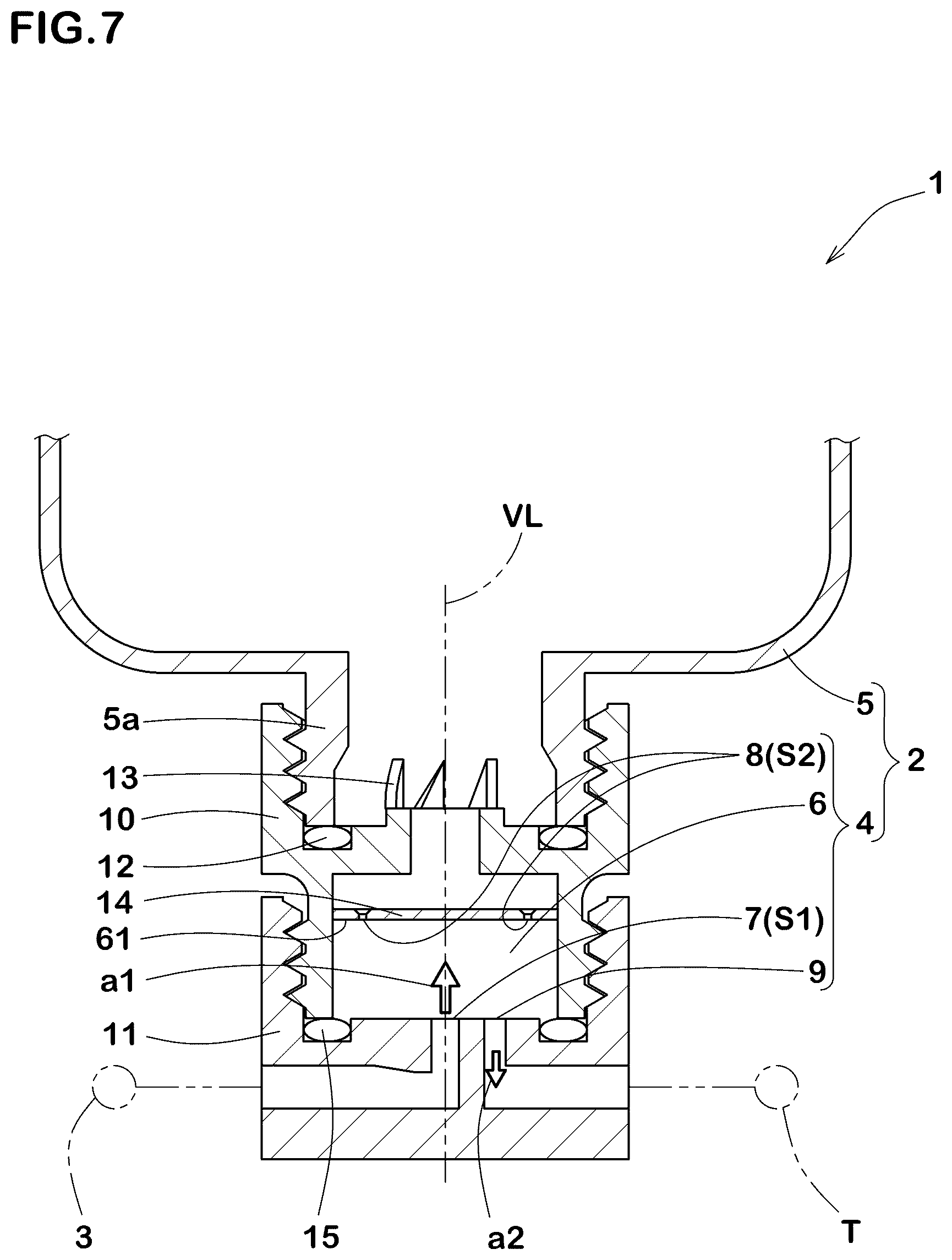 Patent US12365154 Figure 5 – Mixing device, bottle unit, and puncture repair kit