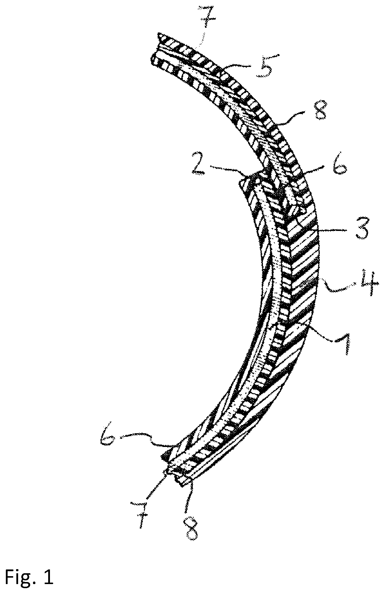 Patent US12365168 — Recyclable, collapsible tube with barrier properties — Figure 1