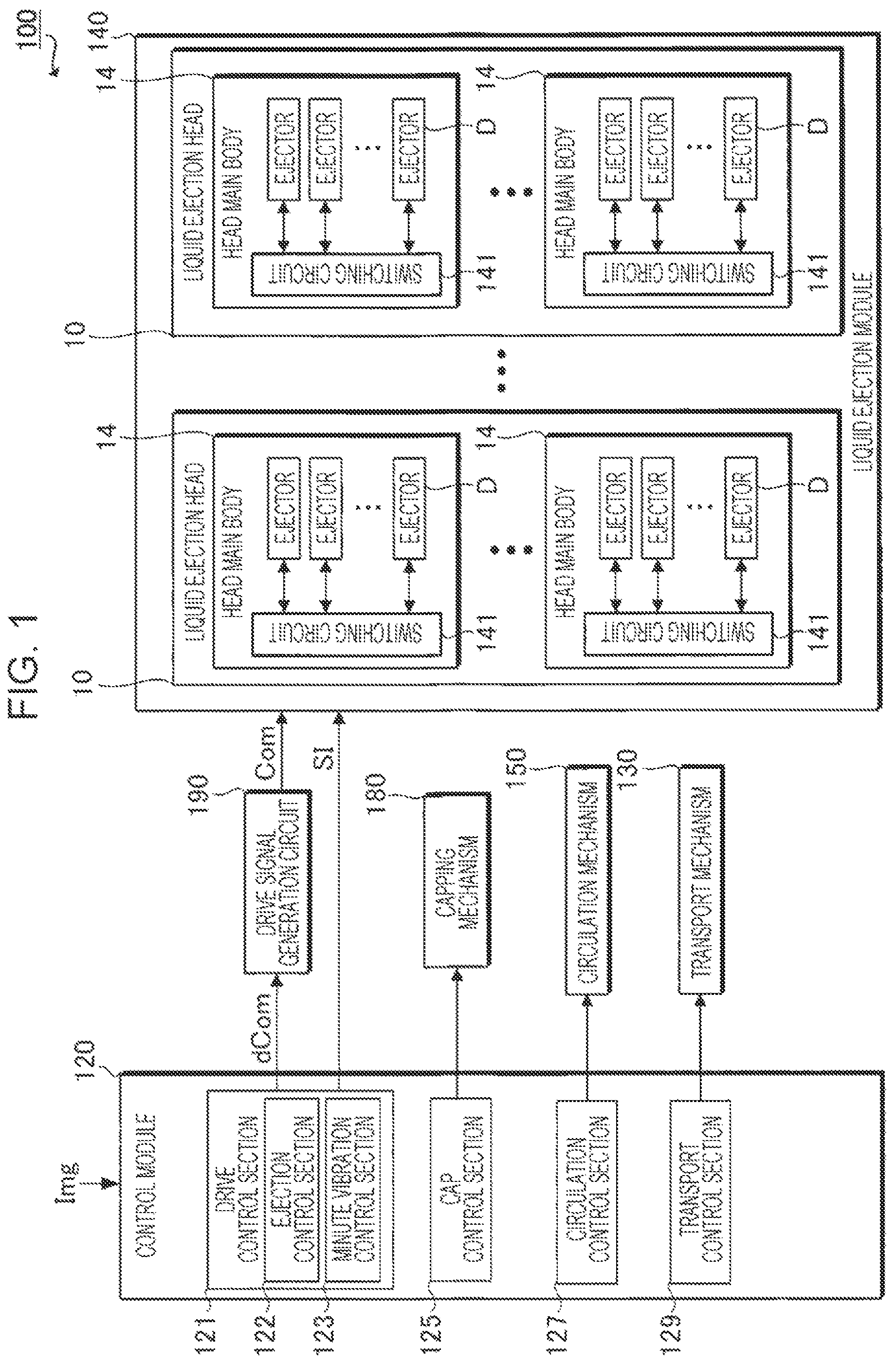 Patent US12365181 — Liquid ejecting apparatus — Figure 1