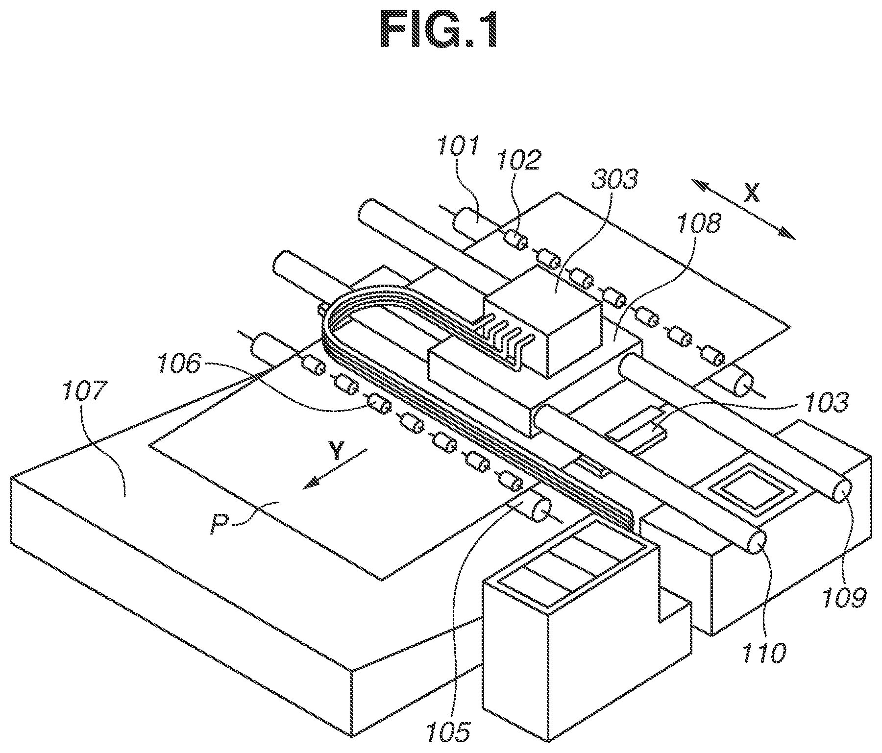 Patent US12365186 Figure 1 – Inkjet recording apparatus and inkjet recording method