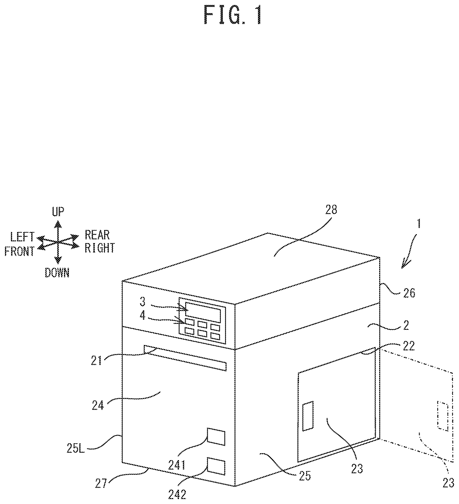 Patent US12365188 — Print device, print method, and non-transitory computer-readable medium storing print program — Figure 1