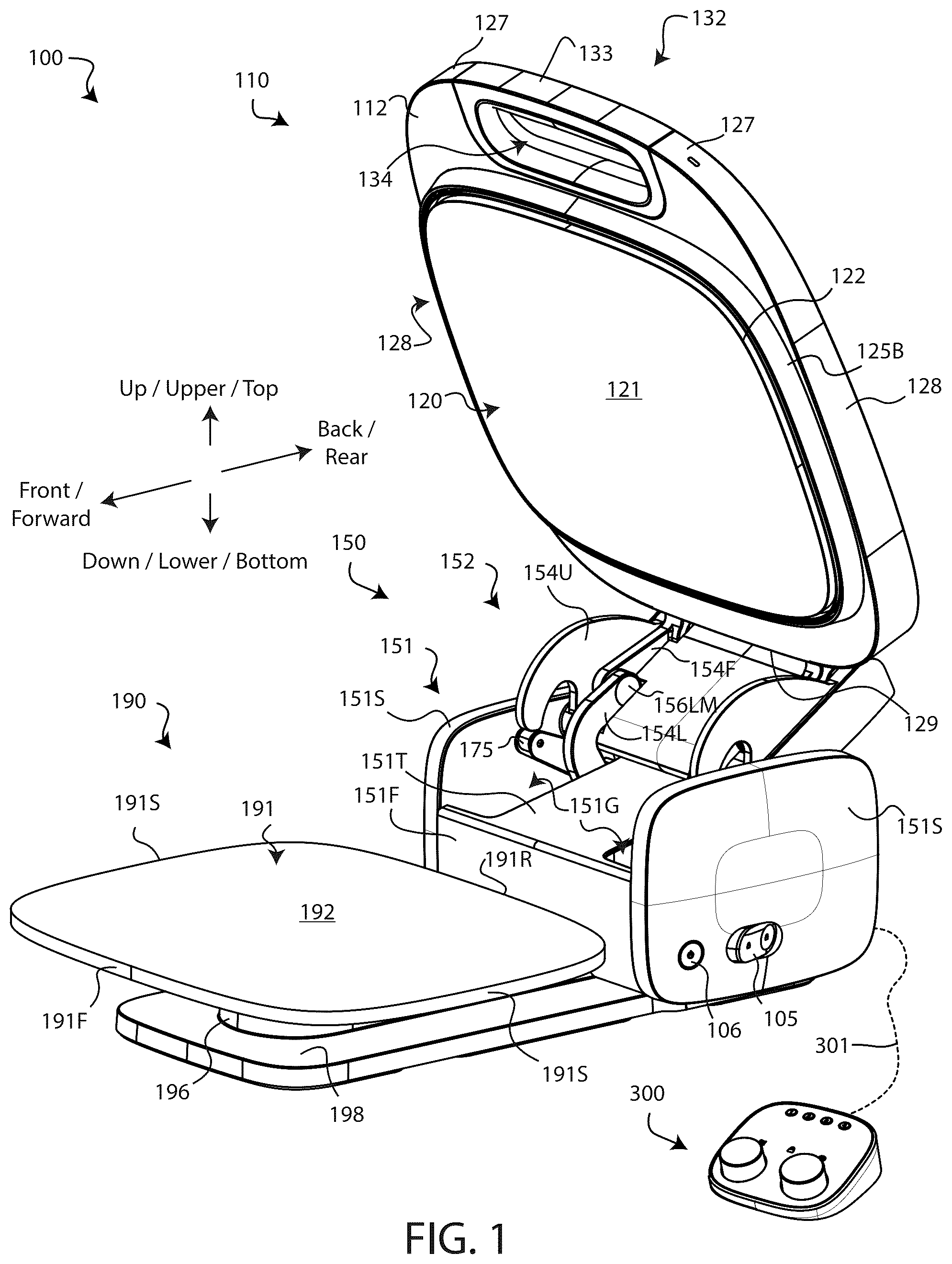 Patent US12365194 — Heat press — Figure 1