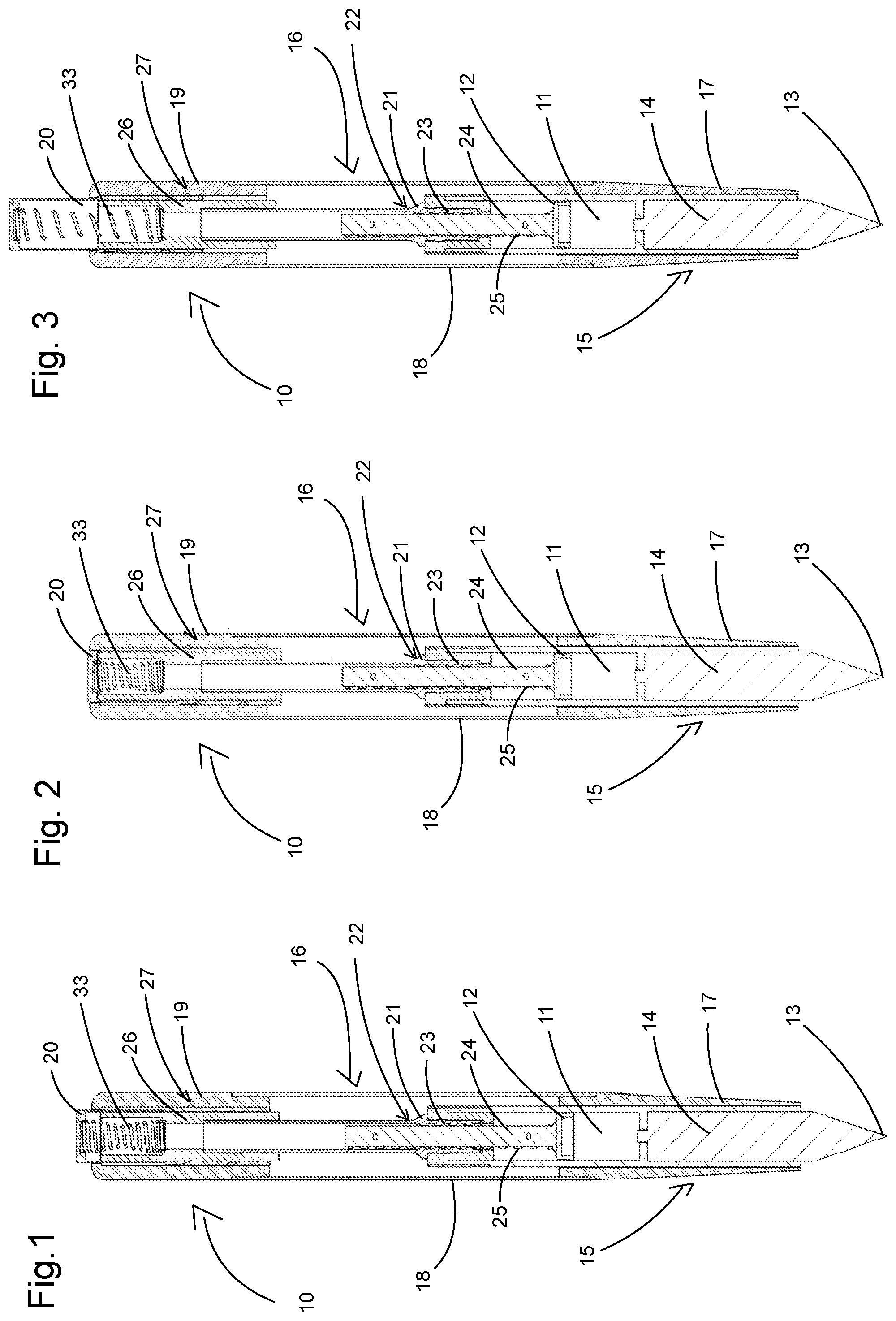 Patent US12365197 — Writing instrument — Figure 1