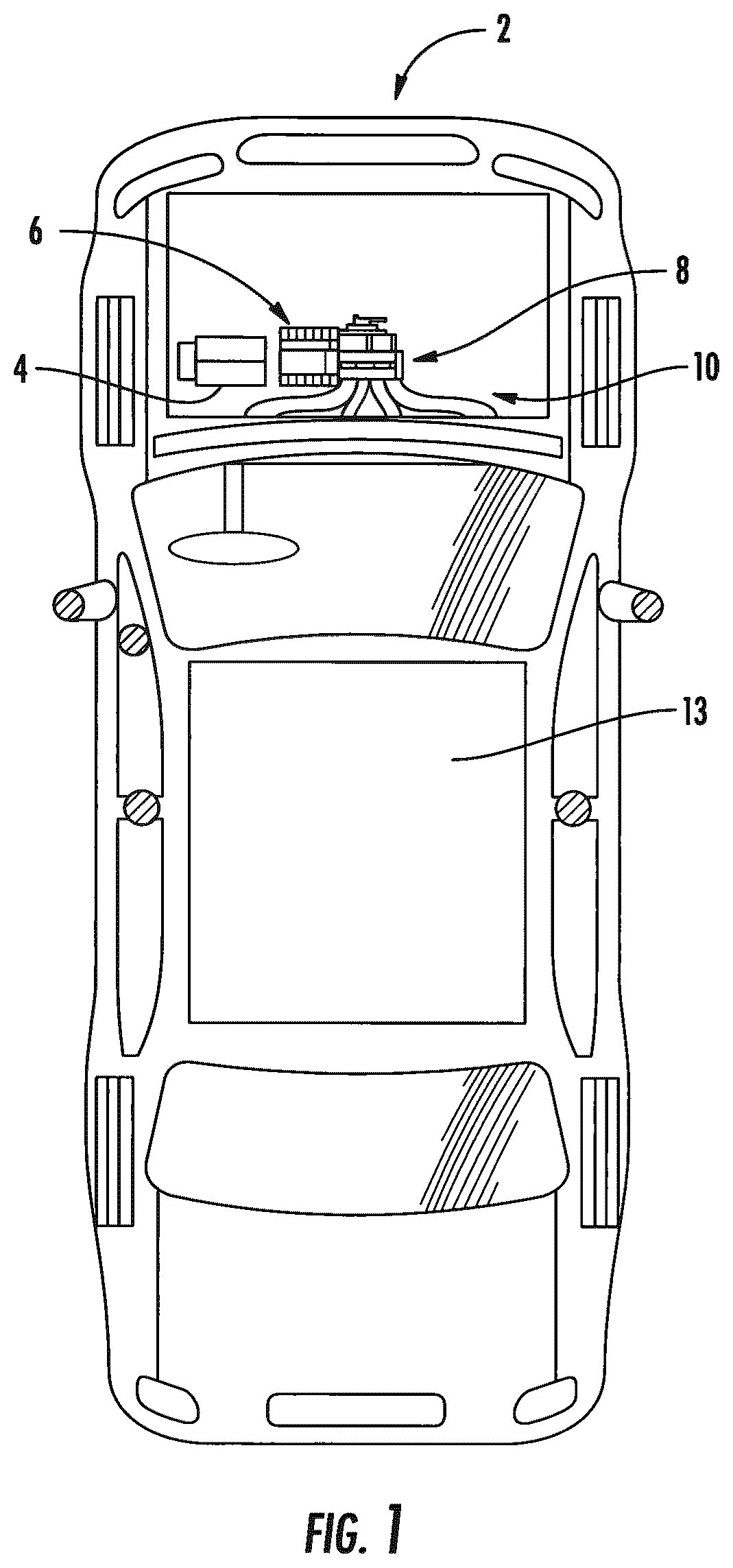Patent US12365217 — HVAC dual inlet design for partial recirculation operation — Figure 1