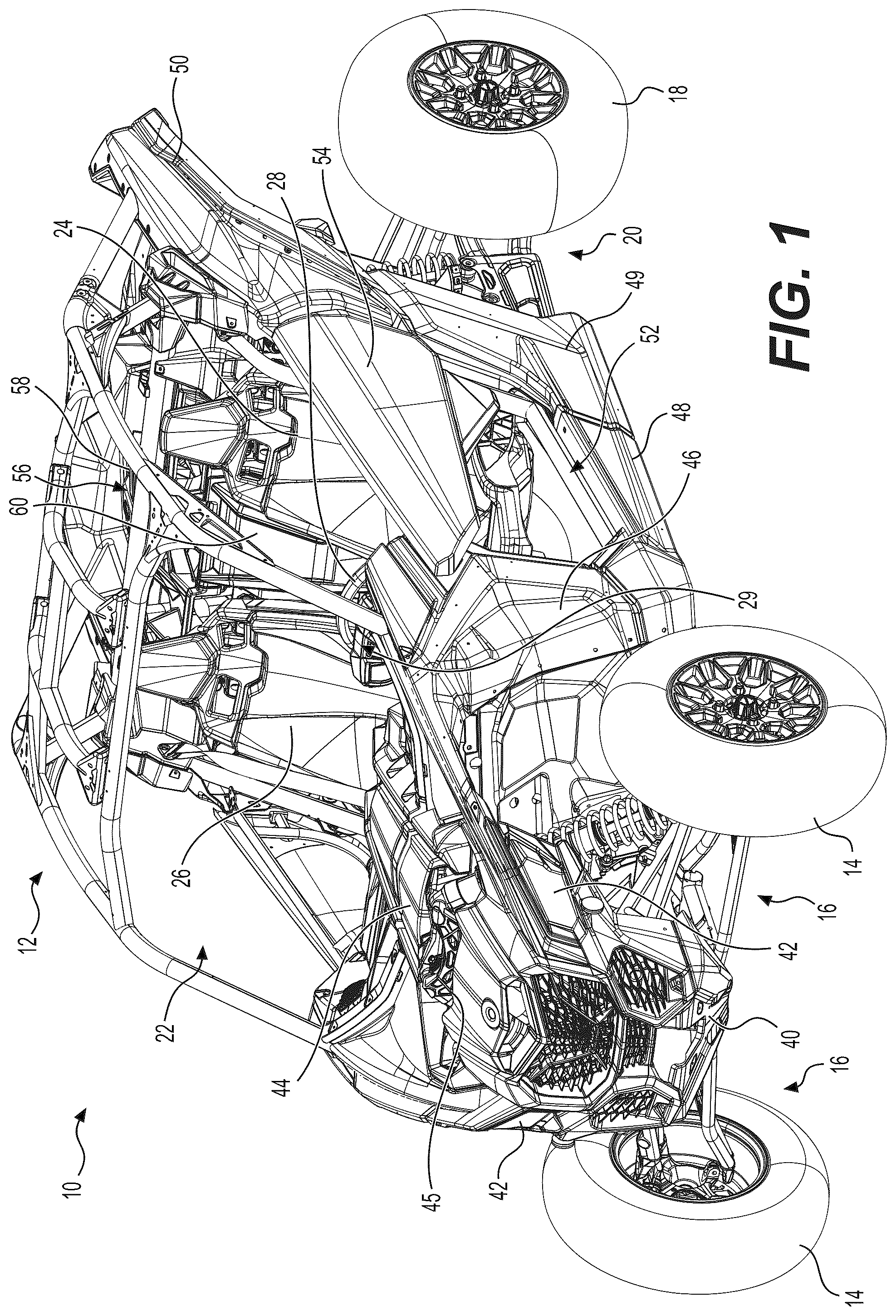 Patent US12365240 — Method for controlling a drivetrain for an off-road vehicle — Figure 1