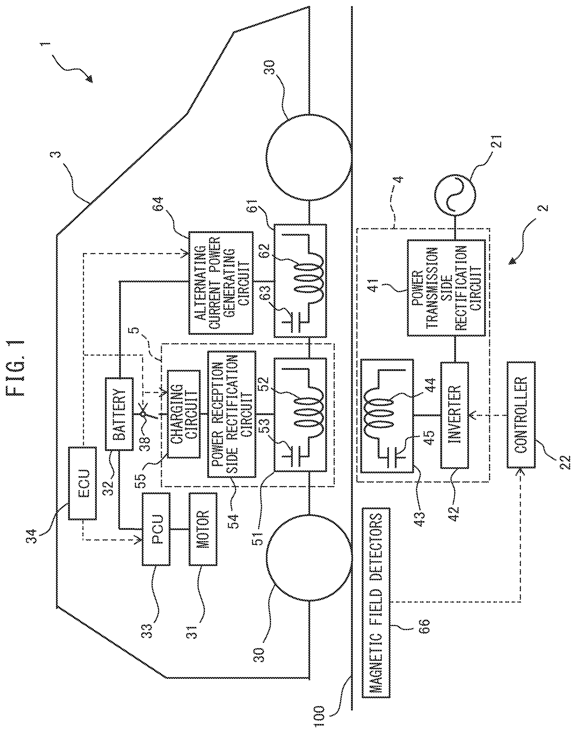 Patent US12365256 — Ground power supplying apparatus and power supply method — Figure 1