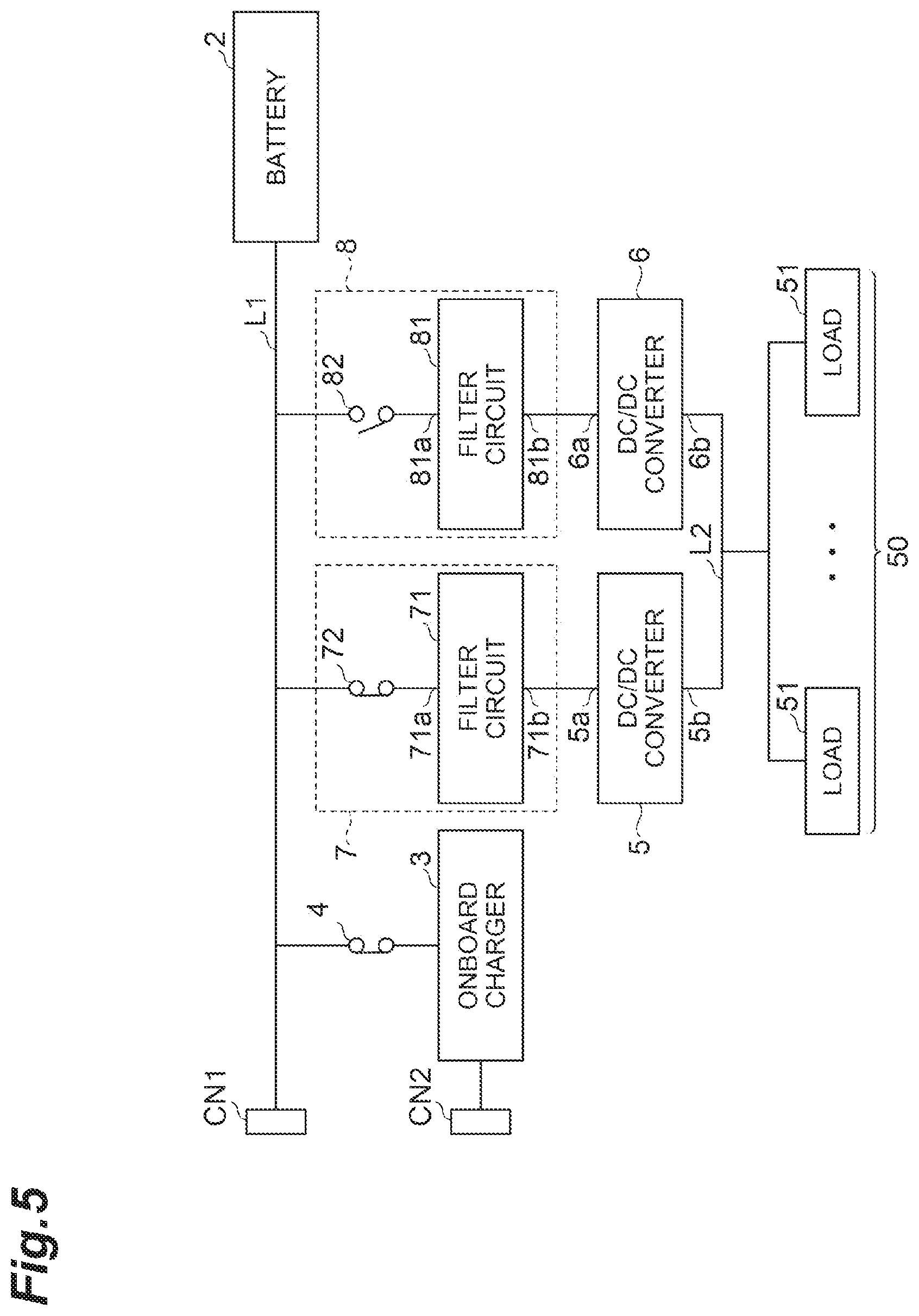 Patent US12365257 Figure 5 – Power supply system