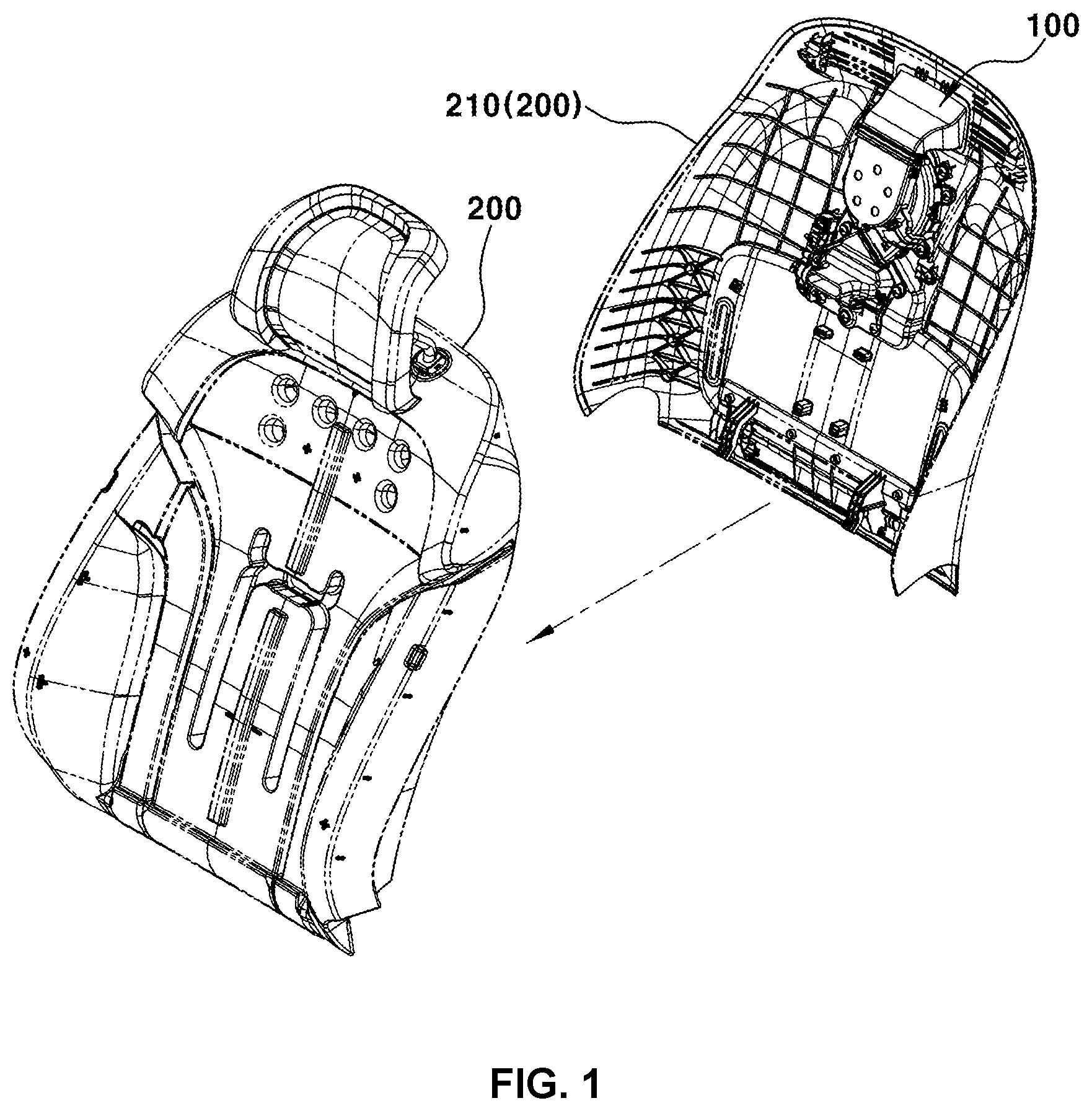 Patent US12365276 — Seat ventilation device for vehicles — Figure 1