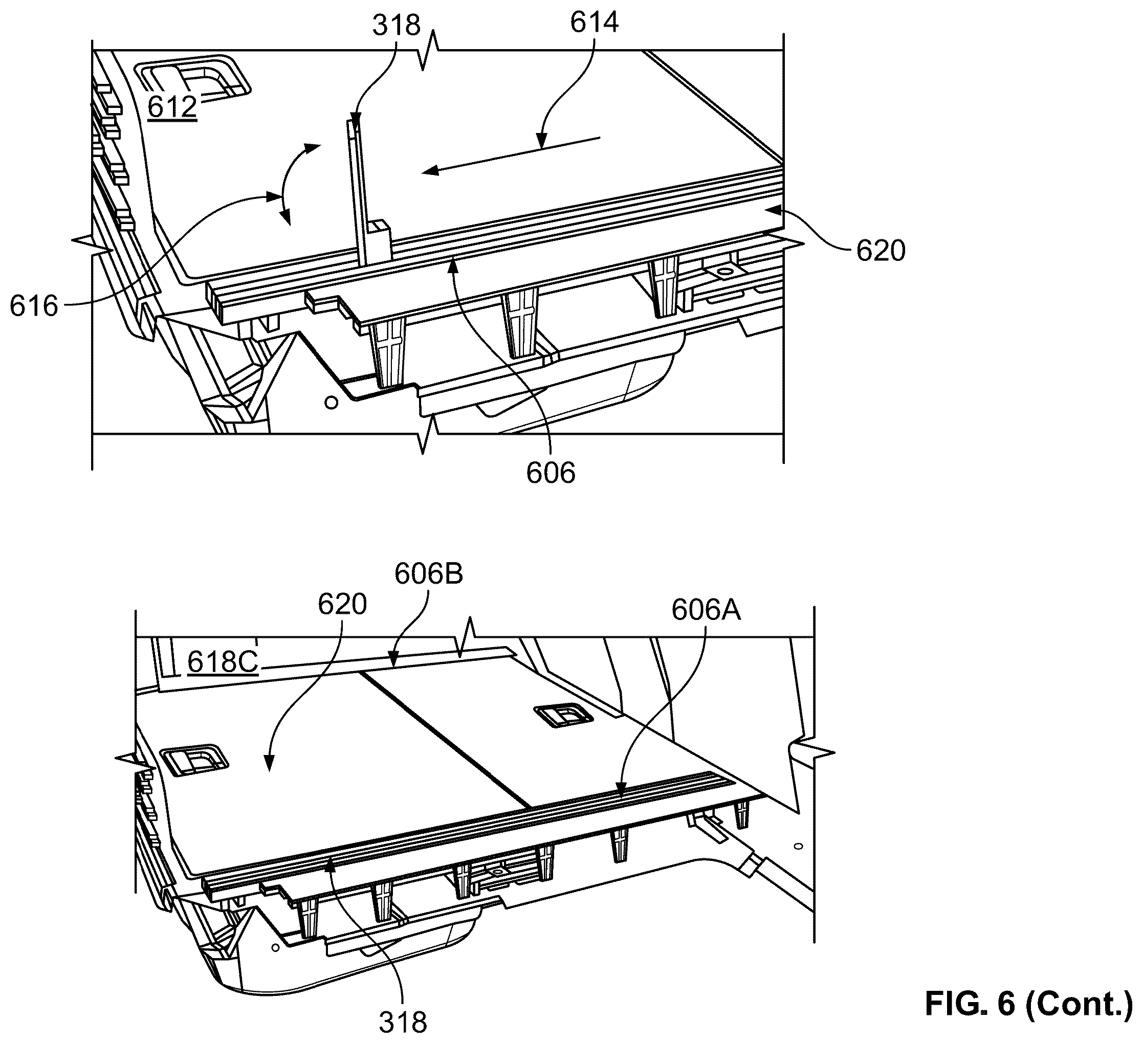 Patent US12365281 Figure 6 – Modular kitchen mounting apparatus