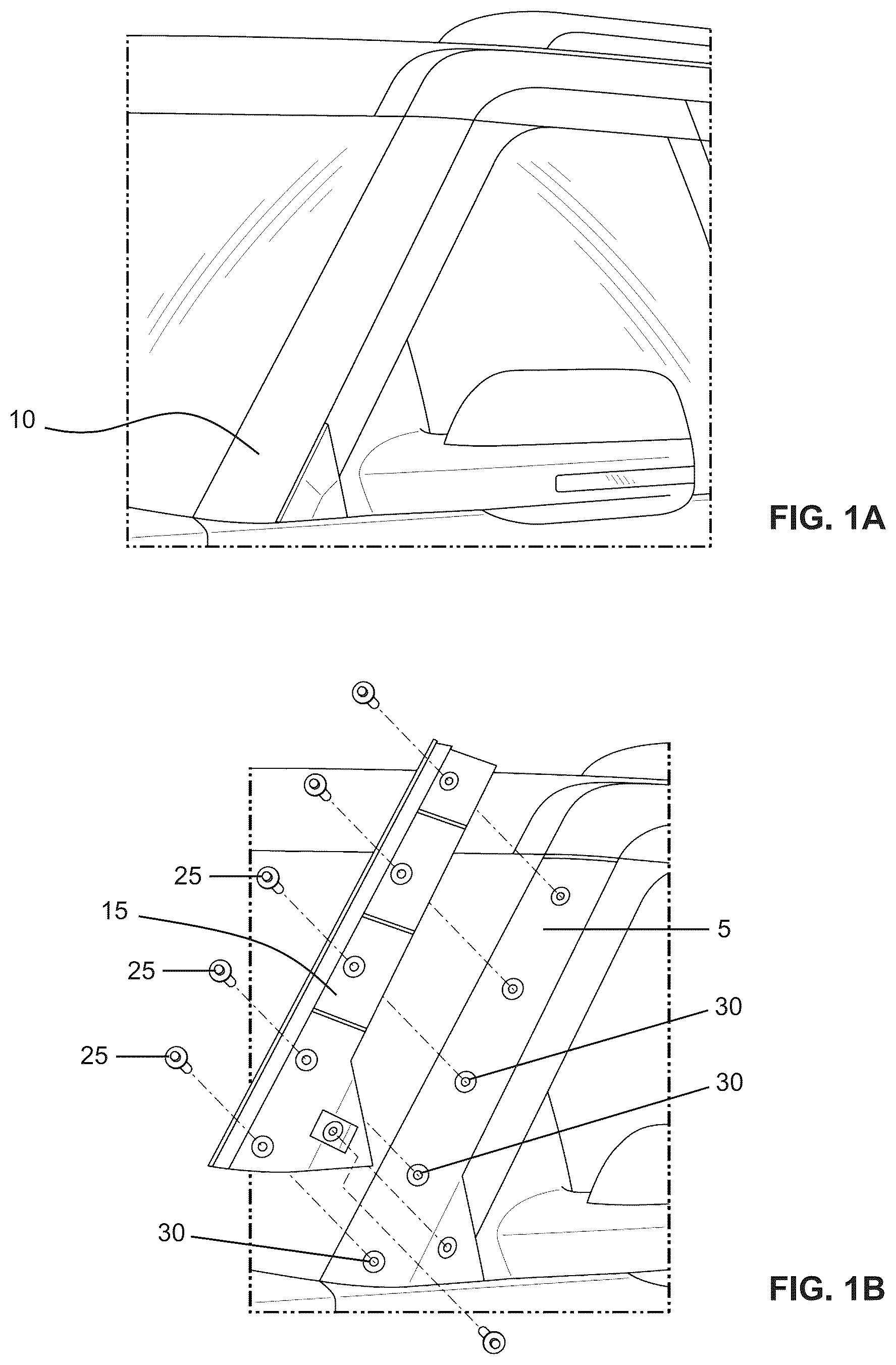 Patent US12365283 — Searchlight system for vehicle post — Figure 1