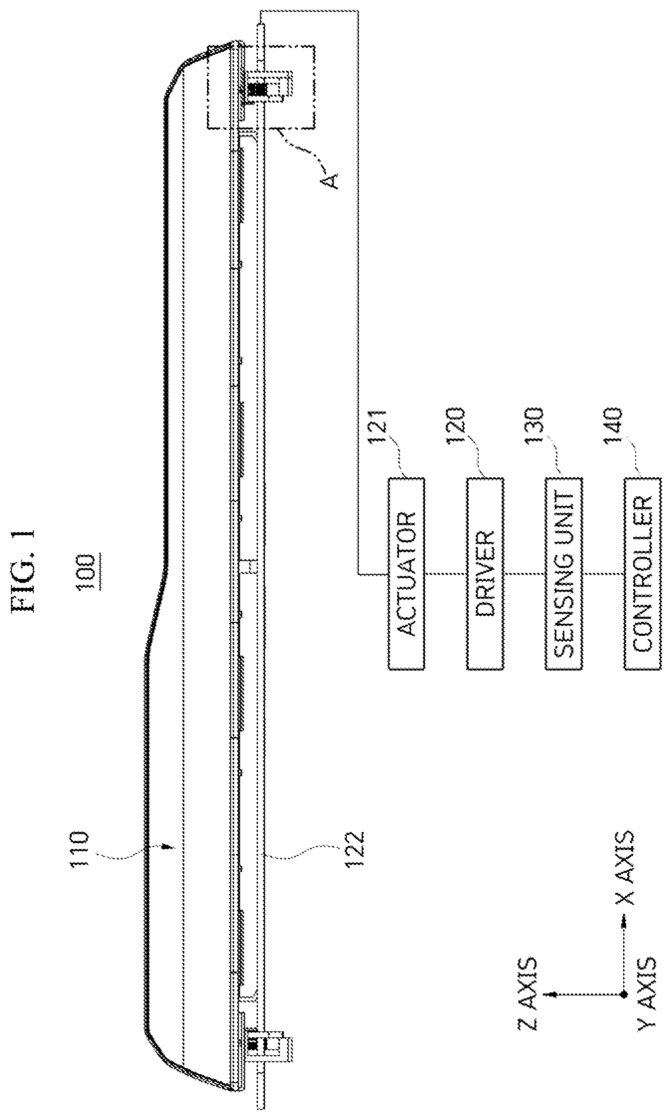 Patent US12365292 — Display apparatus for vehicle — Figure 1